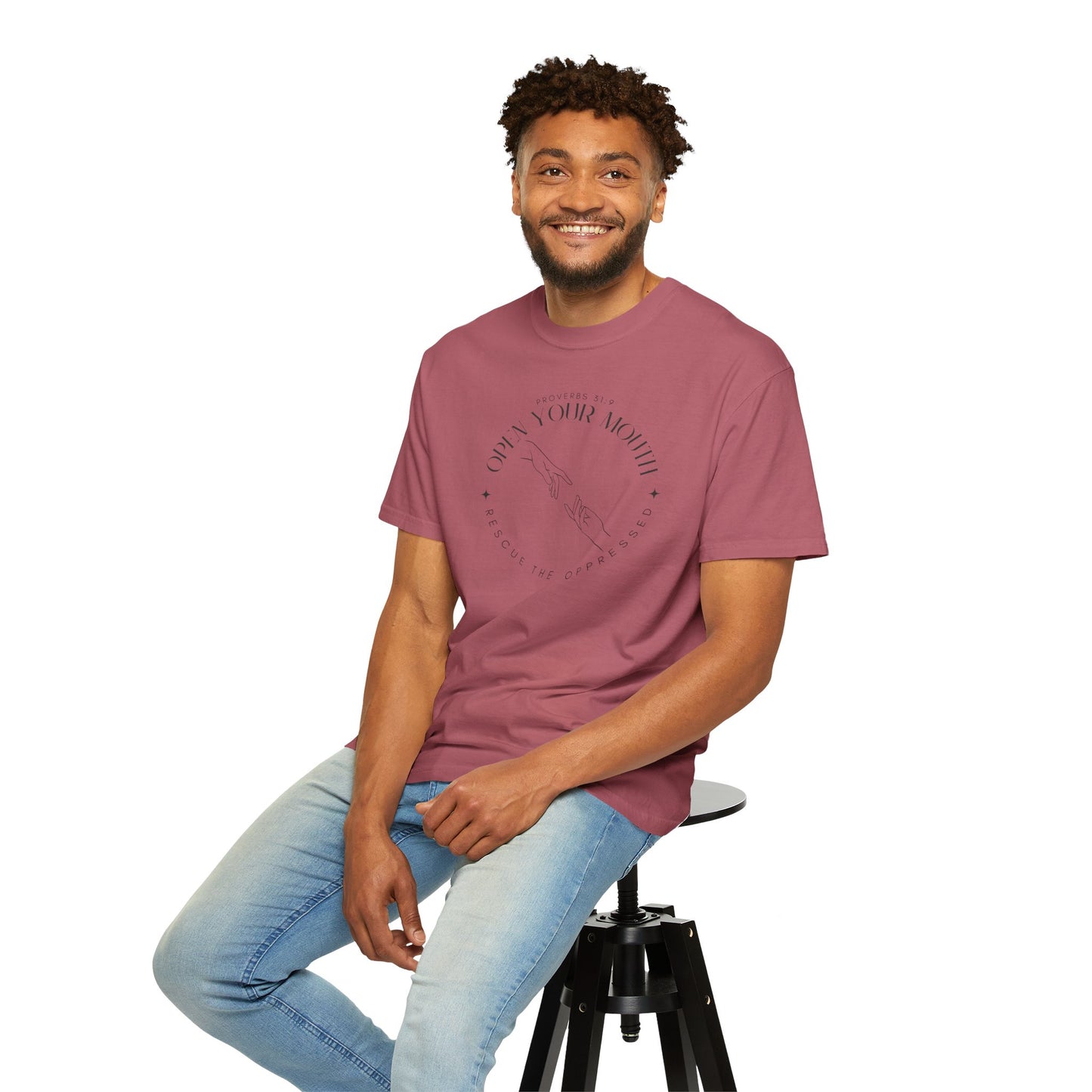 Proverbs 31:9 Unisex T-shirt - Speak Up Against Human Trafficking - 100% Cotton