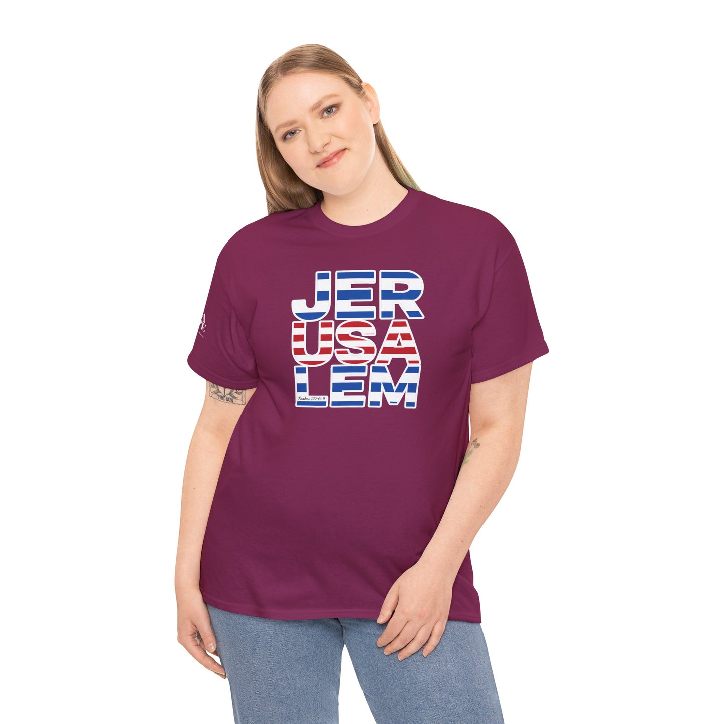 JerUSAlem Psalms 122:6-9 Unisex Tee Patriotic T-Shirt Solidarity
