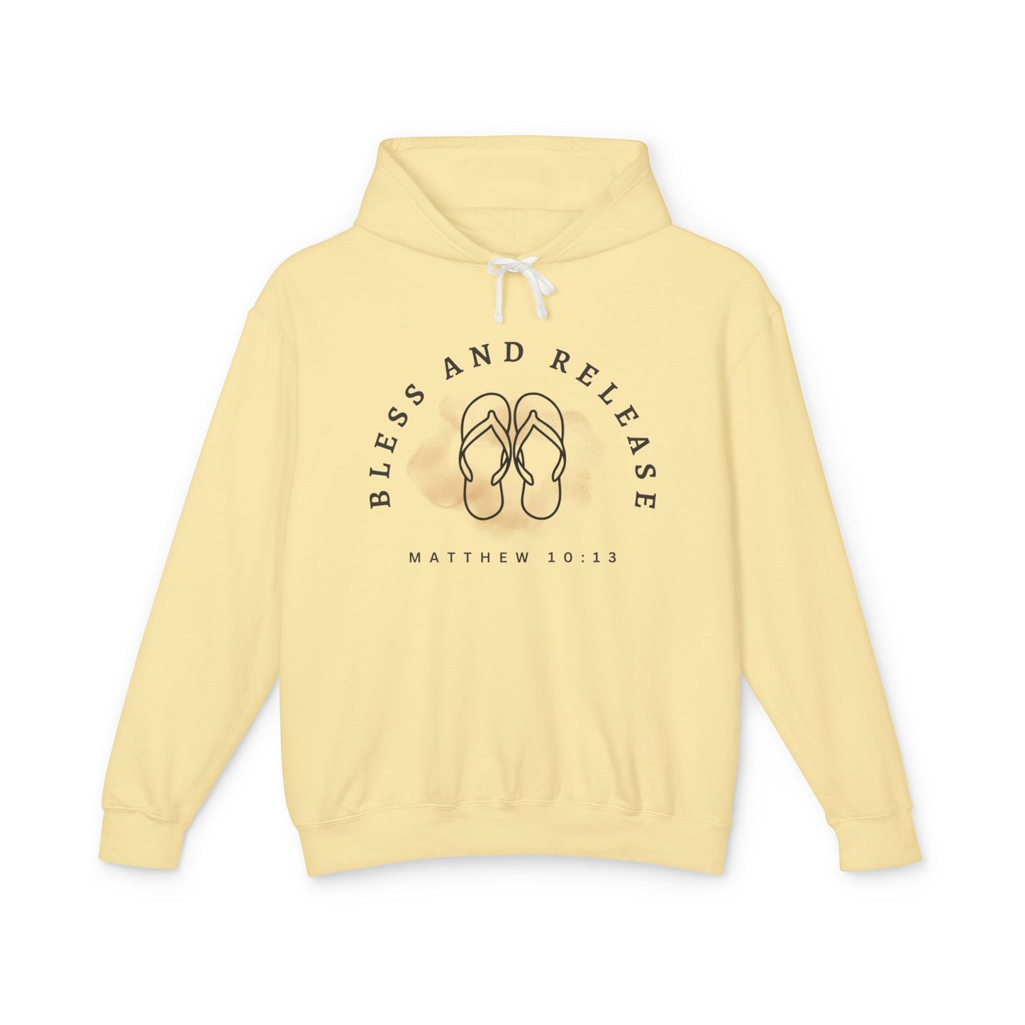 Bless and Release Unisex Lightweight 100% Cotton Hooded Sweatshirt