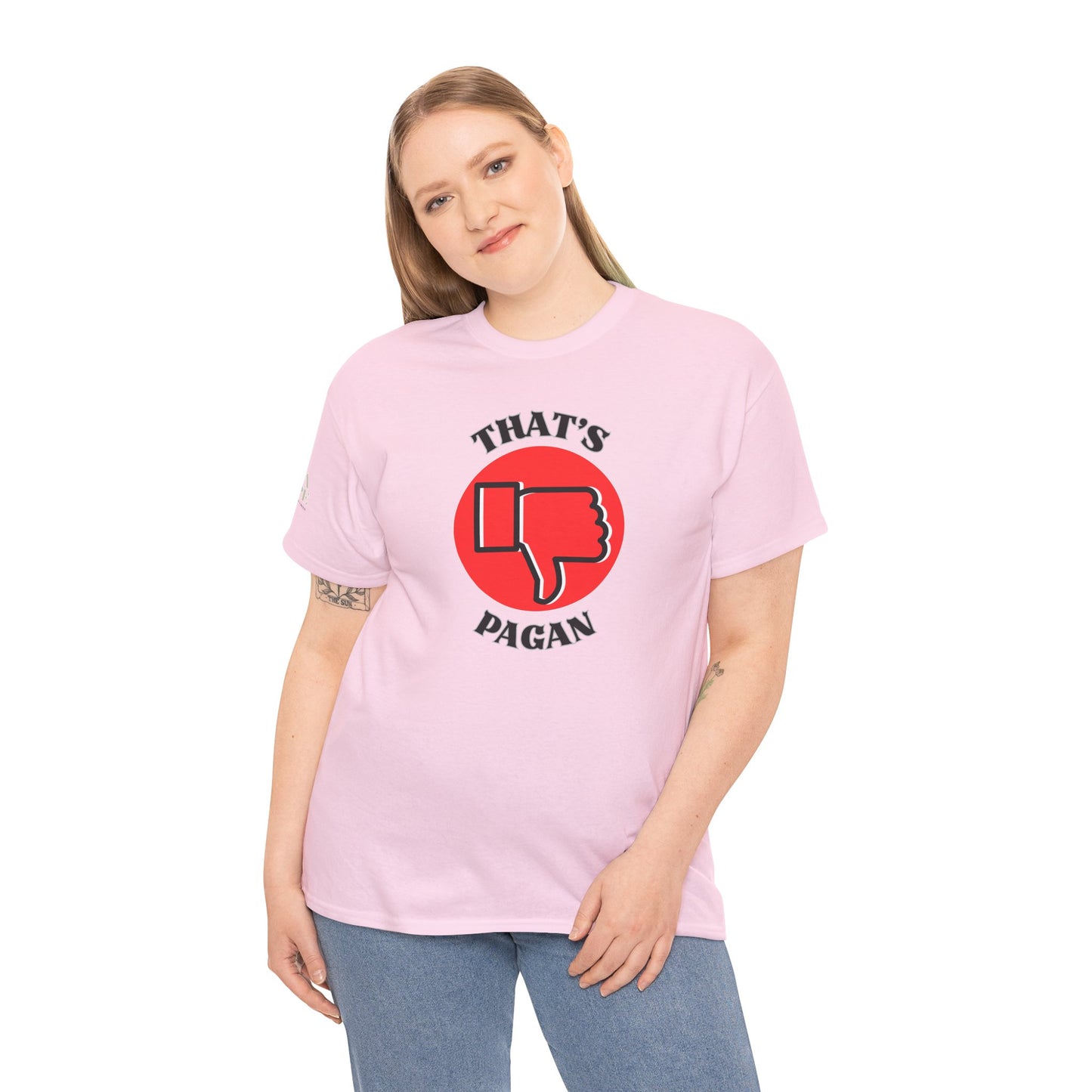 That's Pagan T-Shirt —Thumbs-Down Pagan Graphic Tee