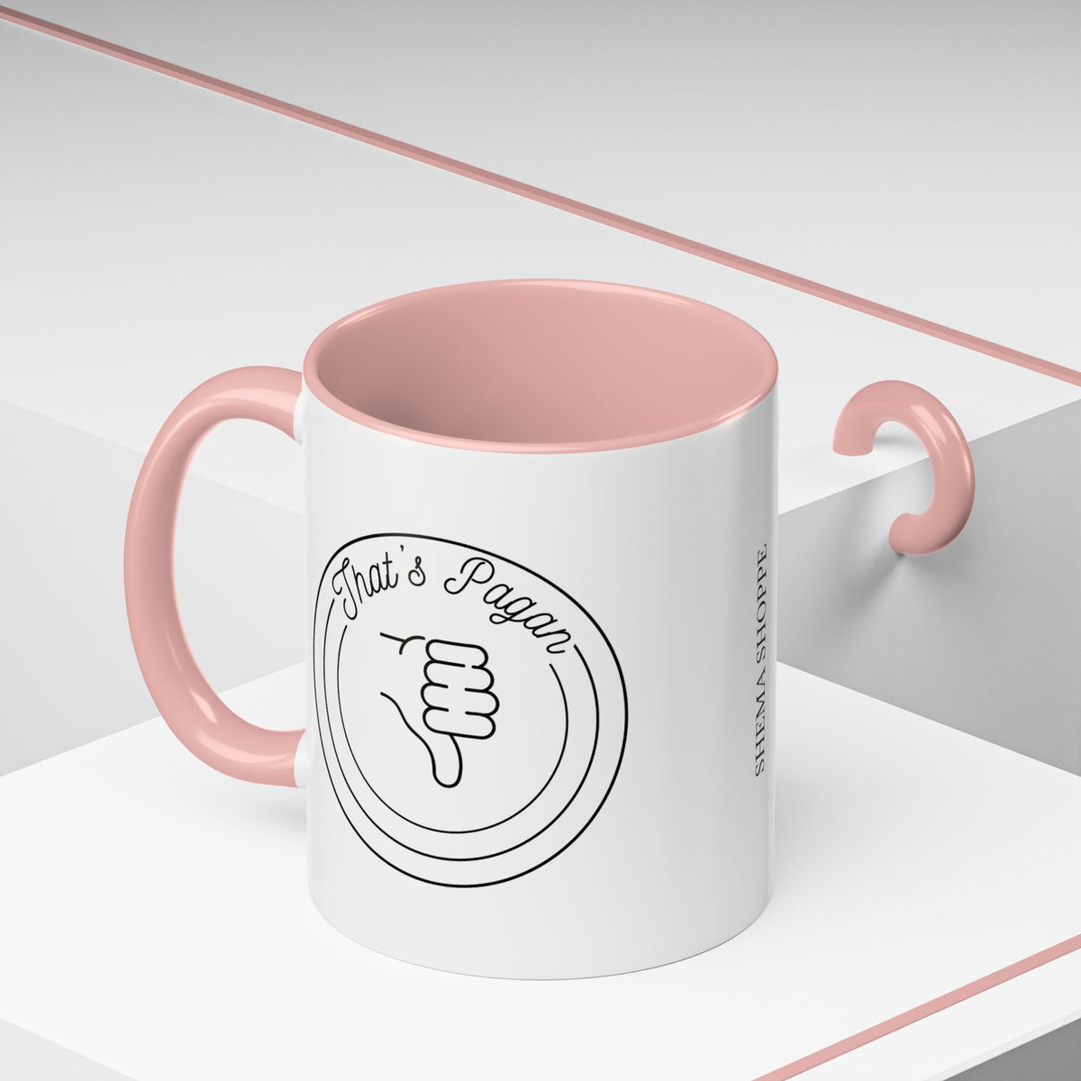 That's Pagan Thumbs Down Accent Coffee Mug