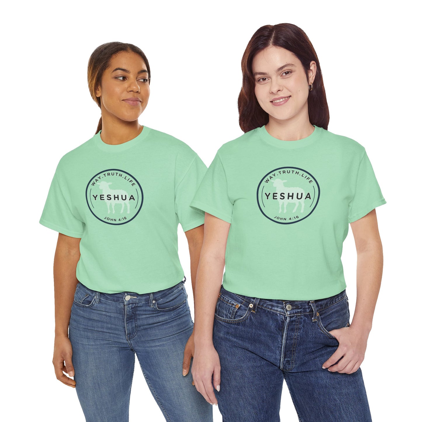 Yeshua 'Way, Truth, Life' Heavy Cotton Graphic Tee