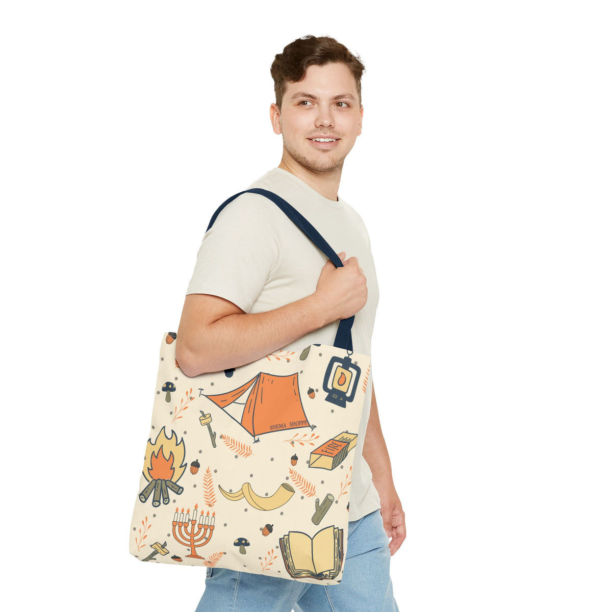 Sukkot Tents Tote Bag (AOP)
