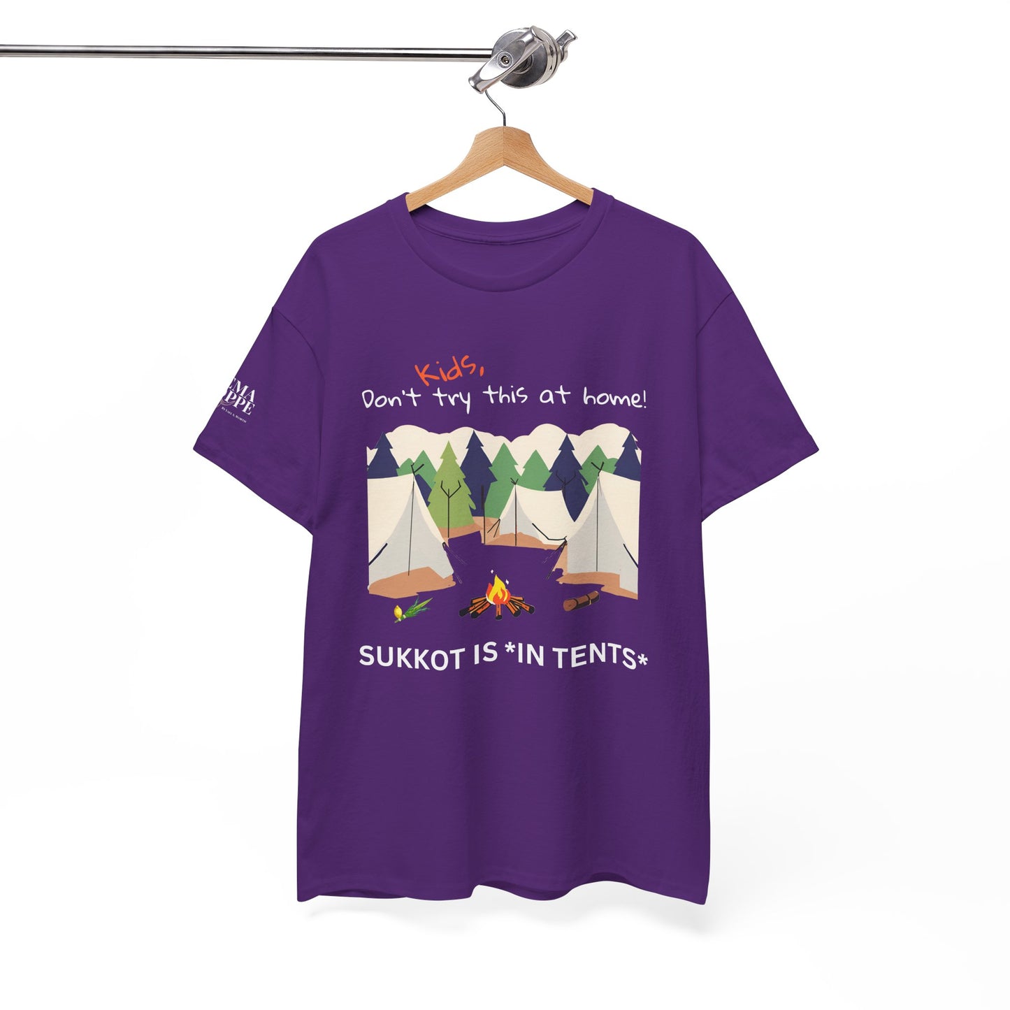Kids, Don't Try This At Home Sukkot Shirt, dark colors