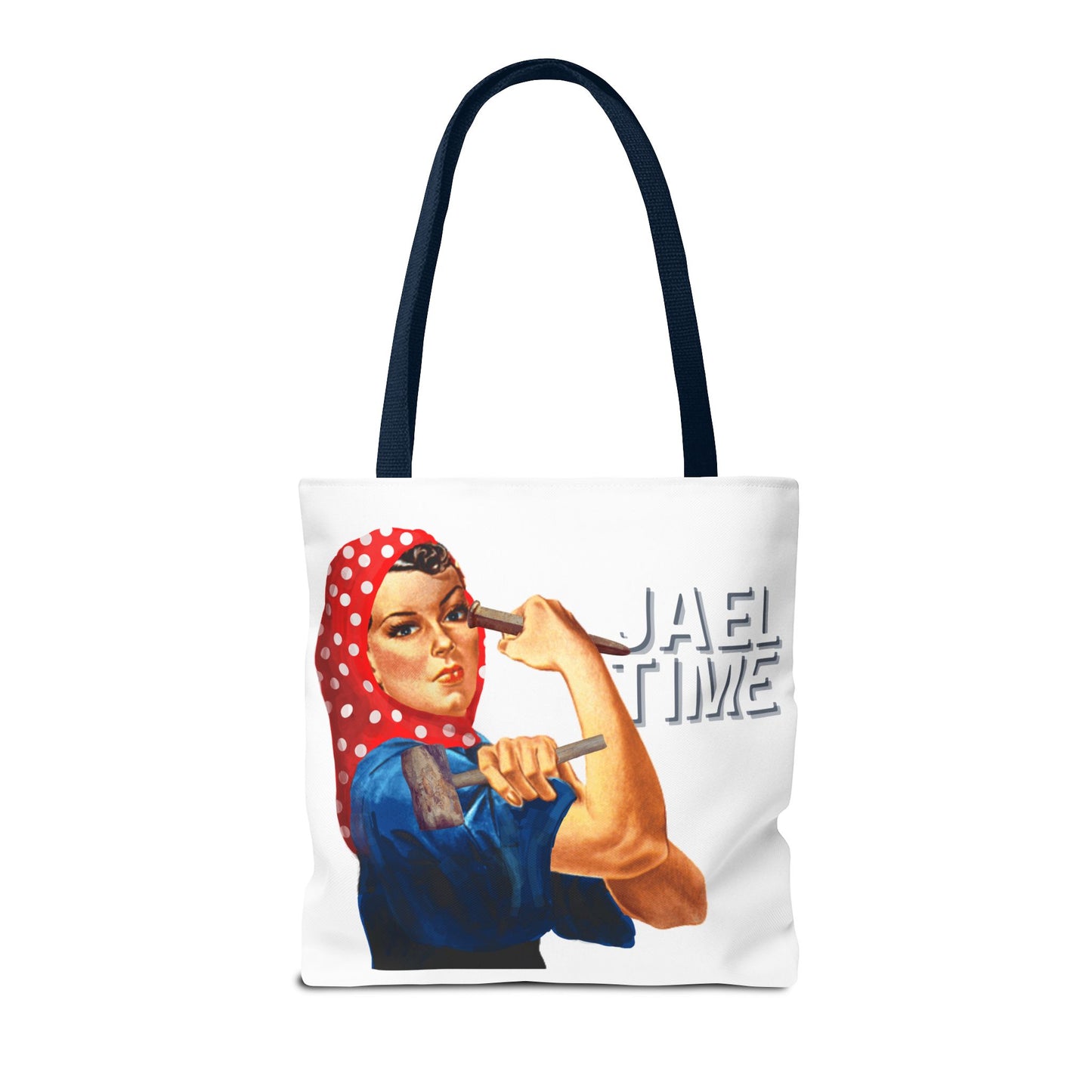 Tote Bag - Jael Time Empowering Design Tent Peg and Hammer Bag