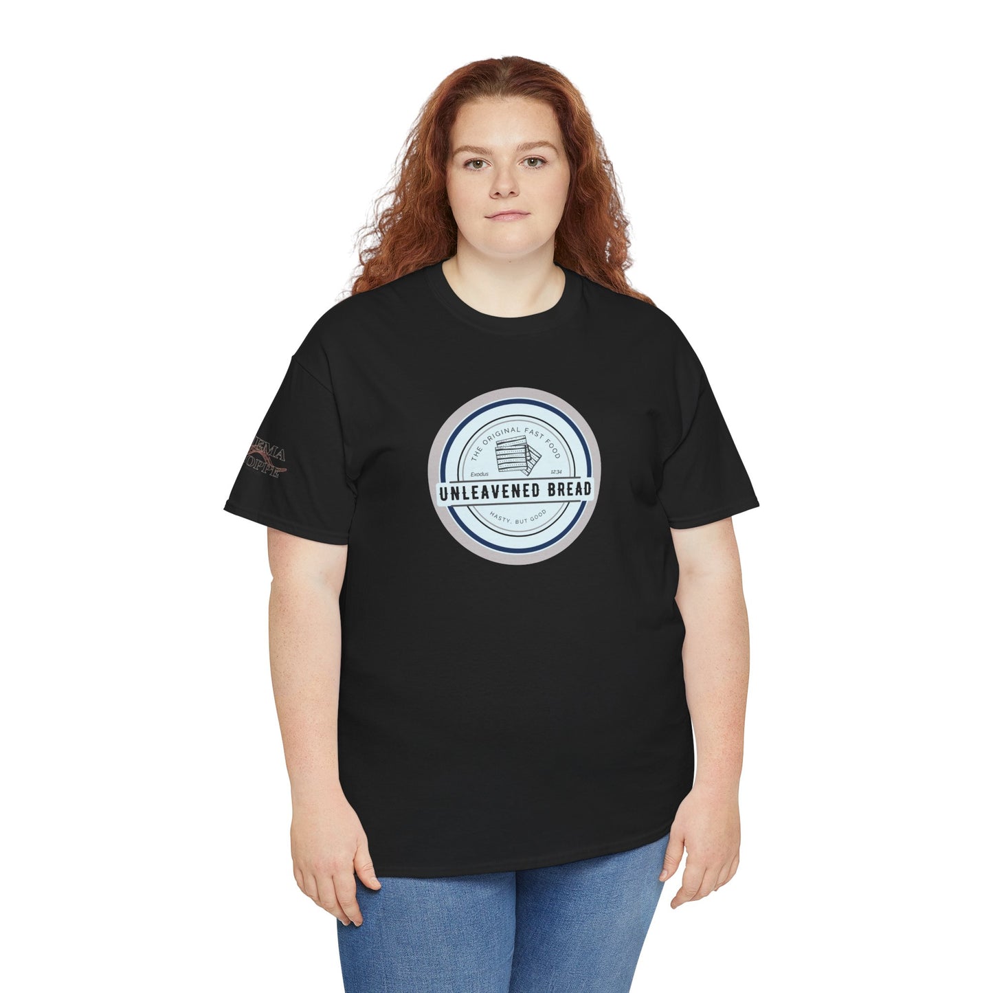 Unleavened Bread Matzo T-Shirt — "Hasty but Good" Passover Biblical Humor Tee