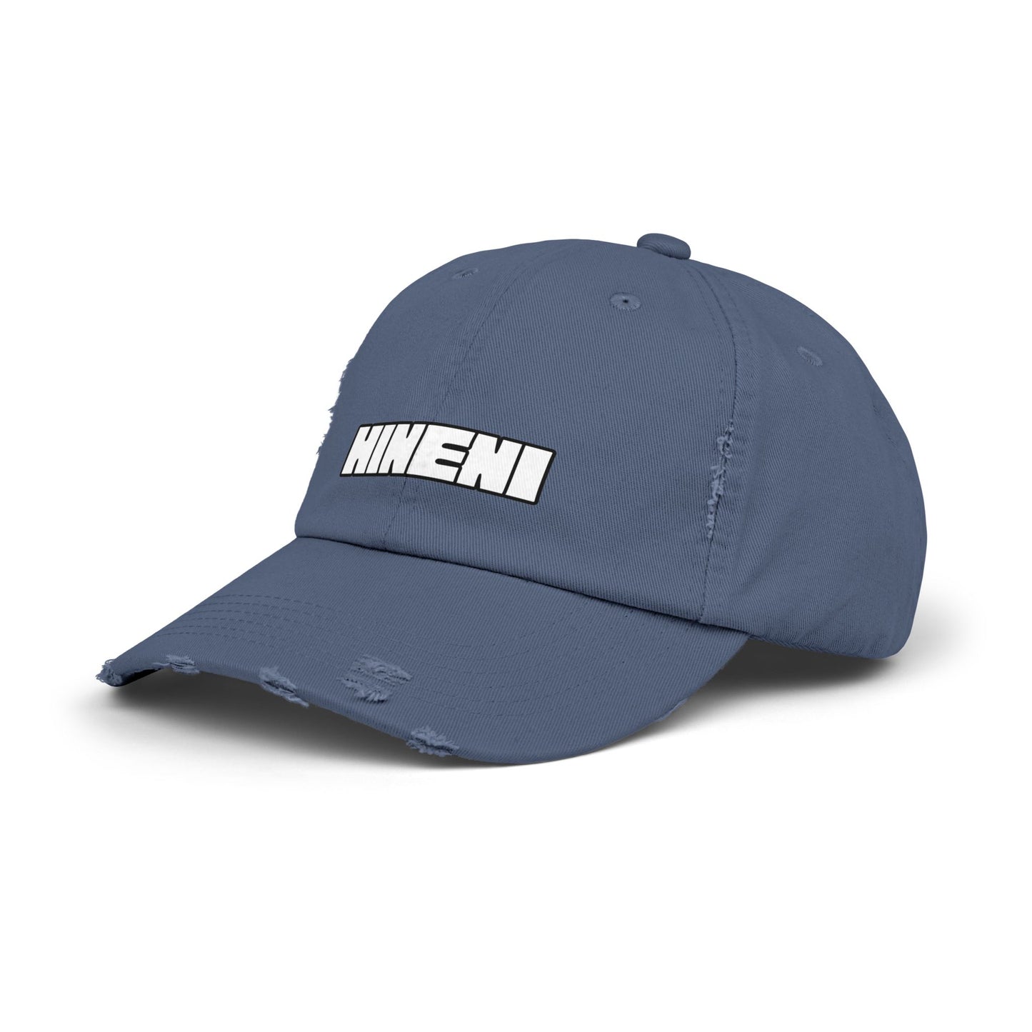 Hineni (Hebrew for "here I am")  Distressed Cap with 'Hineni' | Casual Streetwear Hat, Daily Accessory, Gift for Him/Her, Trendy Cap