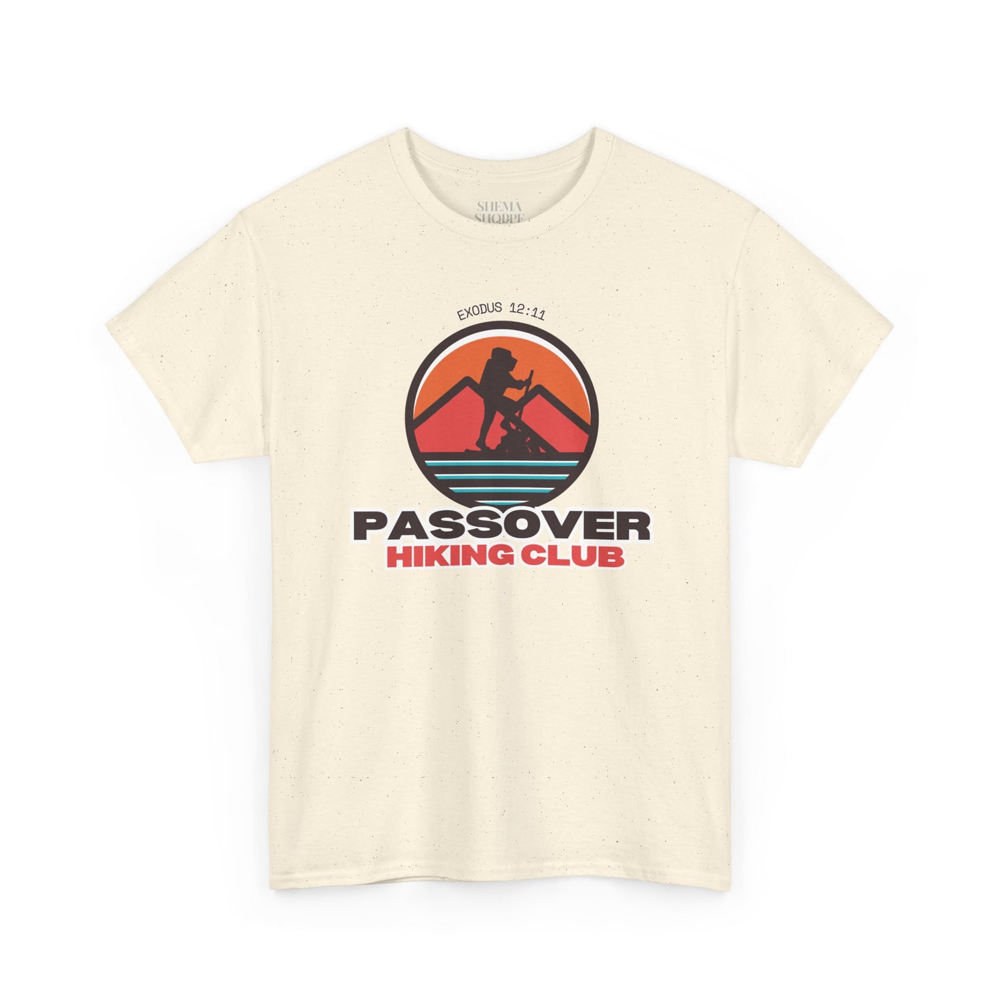 Passover Hiking Club Unisex Tee - Exodus 12:11 T-Shirt Cotton