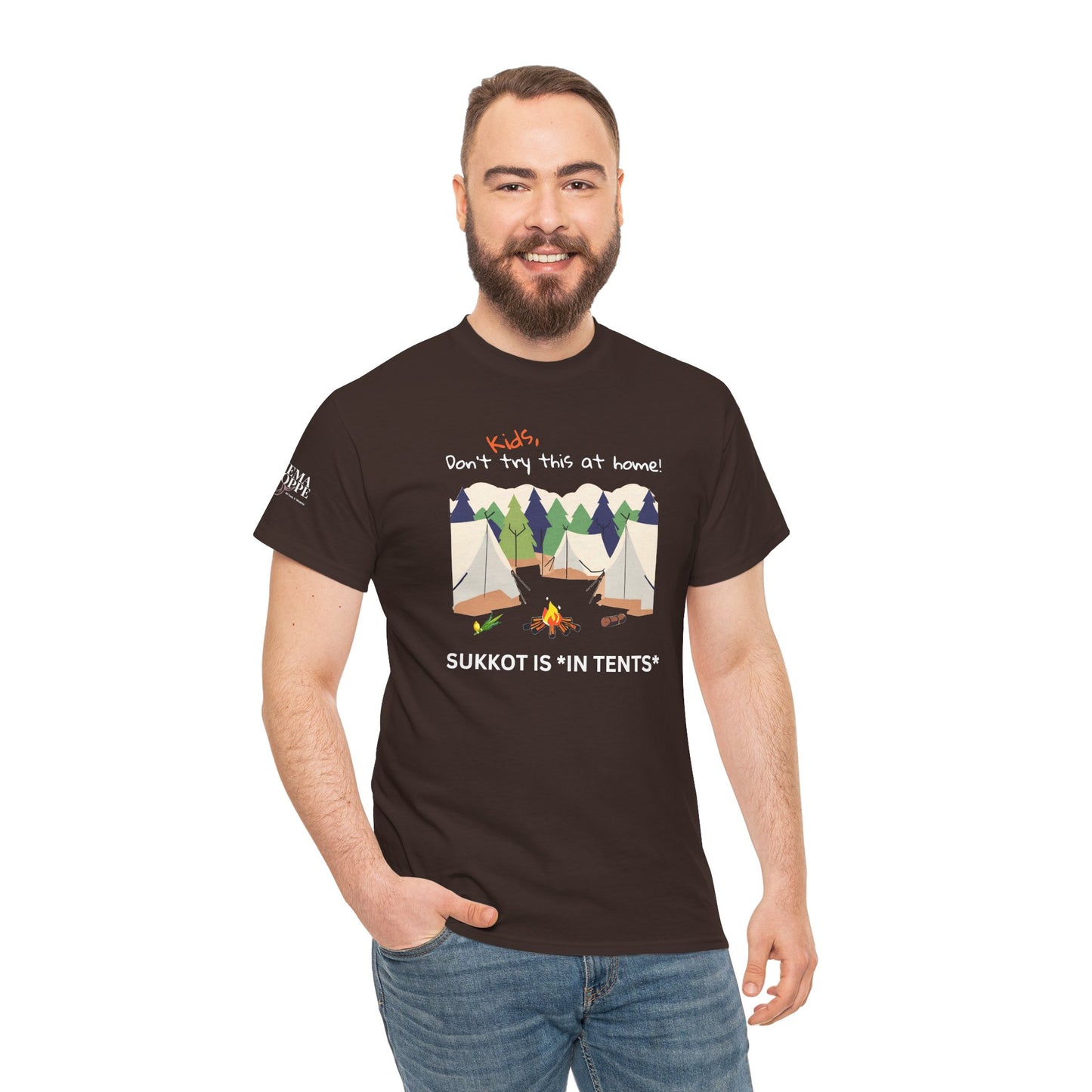 Kids, Don't Try This At Home Sukkot Shirt (dark colors)