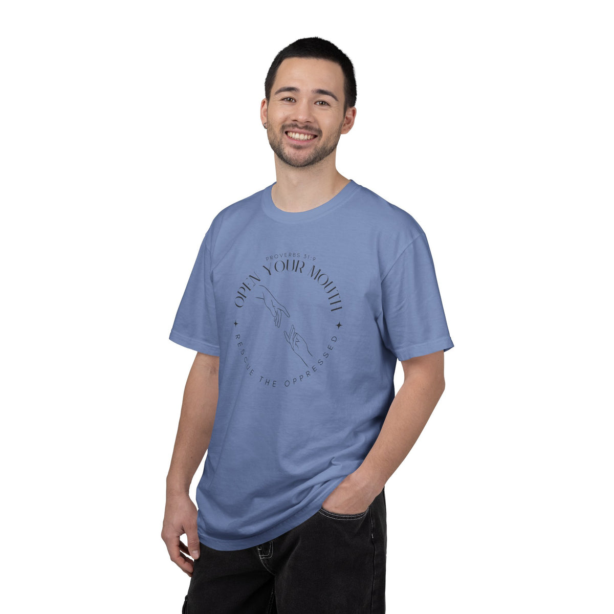 Proverbs 31:9 Unisex T-shirt - Speak Up Against Human Trafficking - 100% Cotton