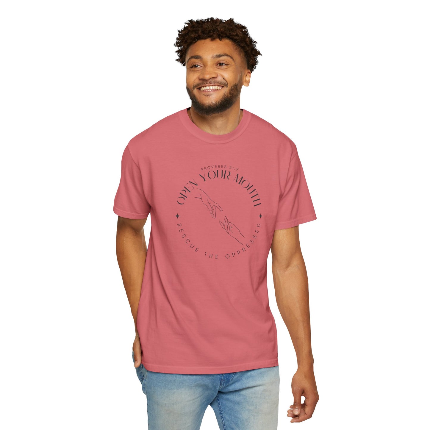 Proverbs 31:9 Unisex T-shirt - Speak Up Against Human Trafficking - 100% Cotton