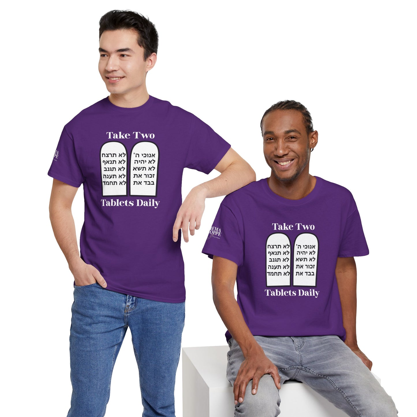 Unisex Tee Take Two Tablets Daily Commandments Shirt