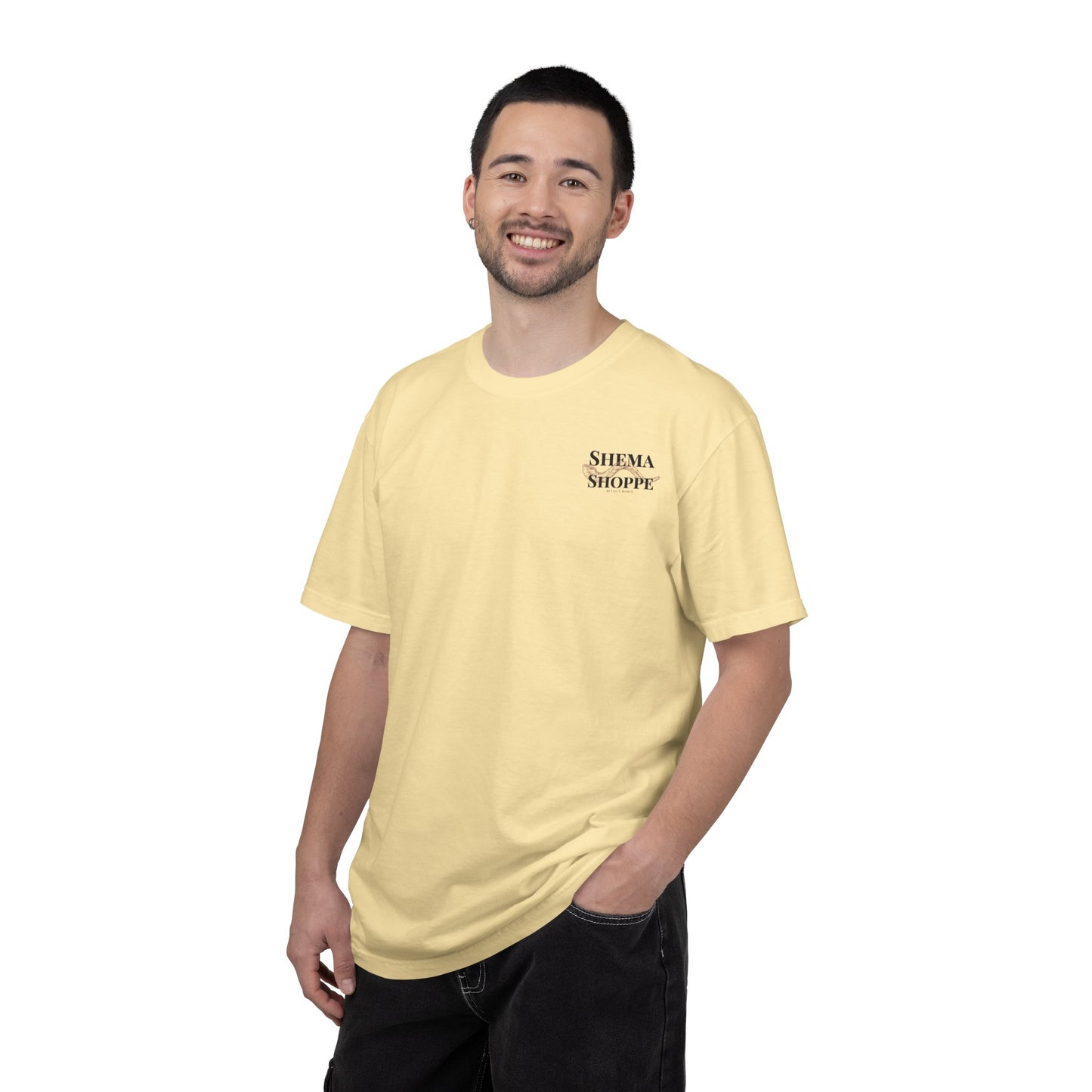 Open your Mouth Garment-Dyed T-Shirt — Rescue the Oppressed Back Print