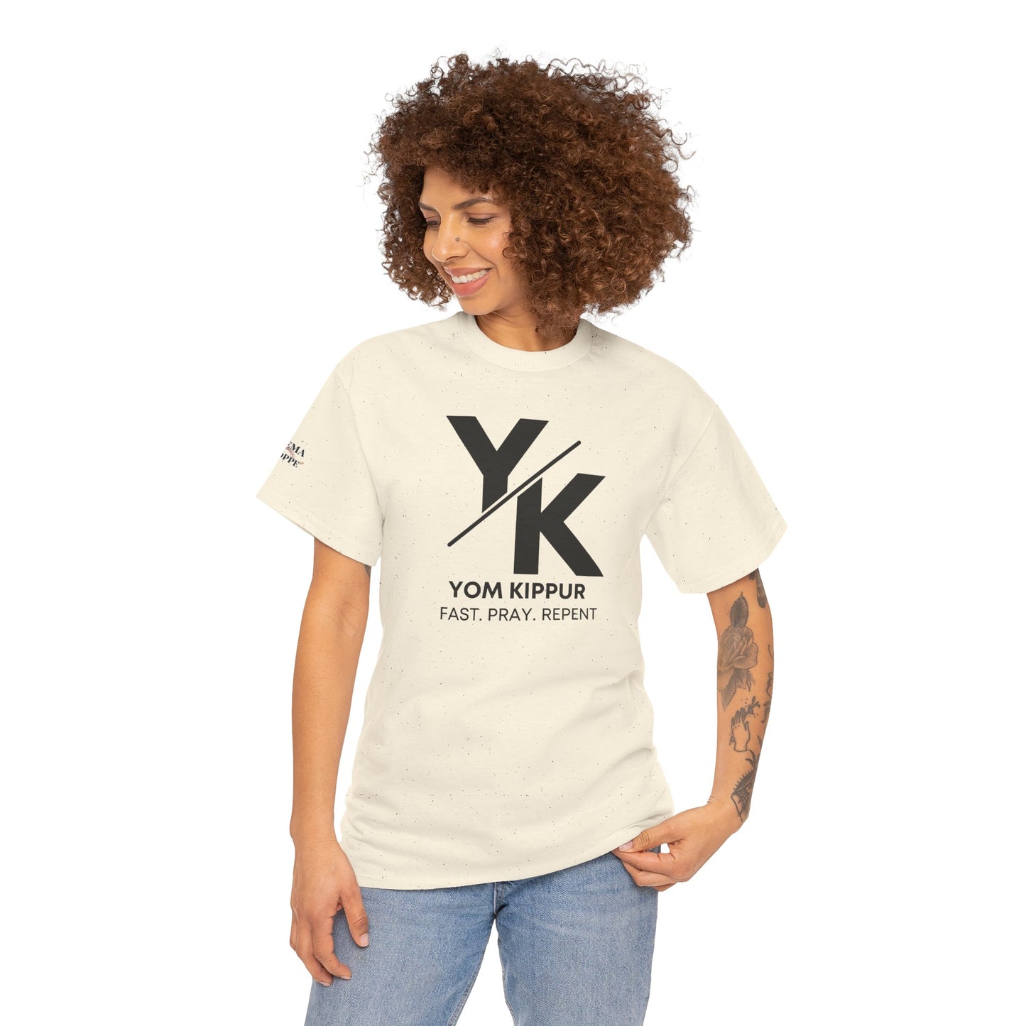 Yom Kippur Tee - "YK" Logo with "Fast. Pray. Repent." Set-Apart Biblical Day of Atonement T-Shirt