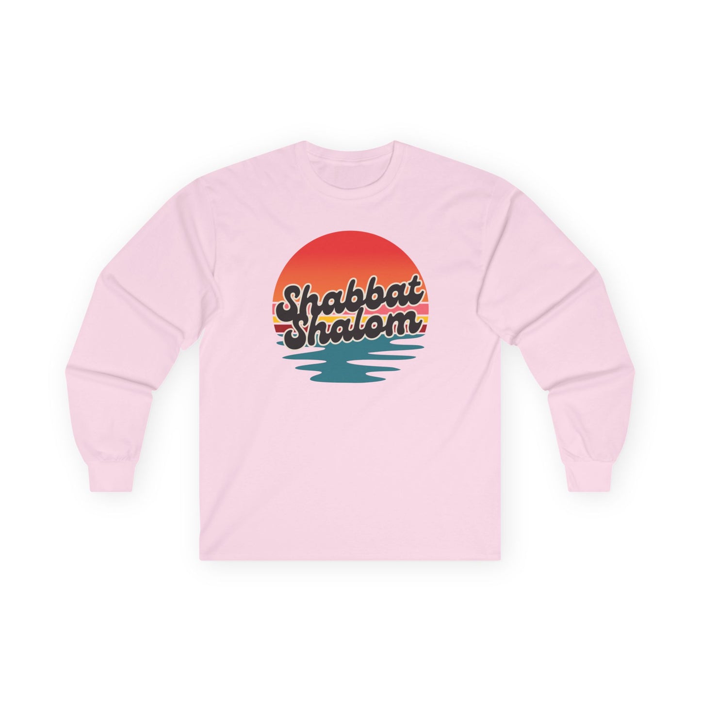 Shabbat Shalom Sunset Long Sleeve Tee