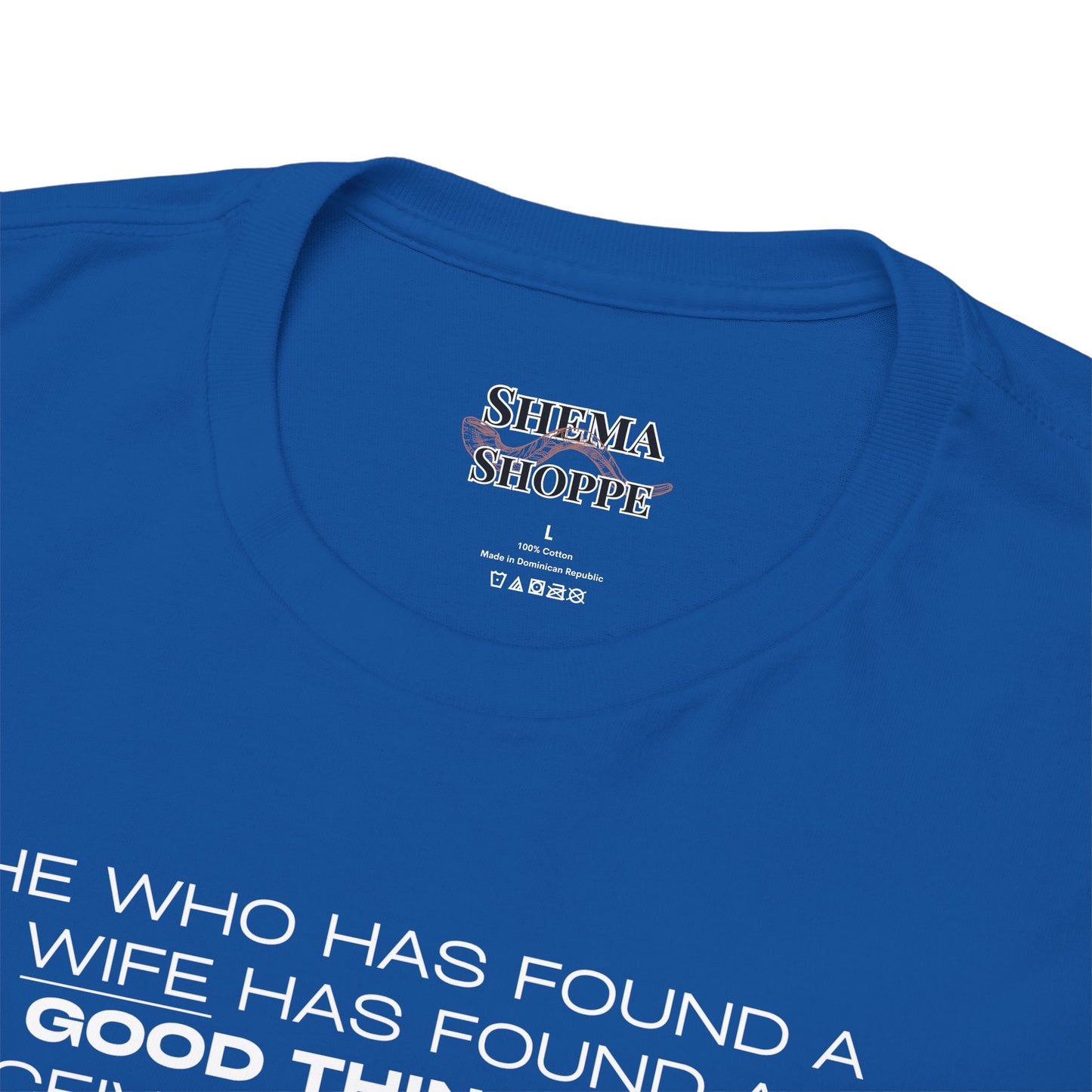 Proverbs 18:22 Men's Tee - Engagements, Weddings, Anniversaries- For The Coordinated Couple 100% Cotton