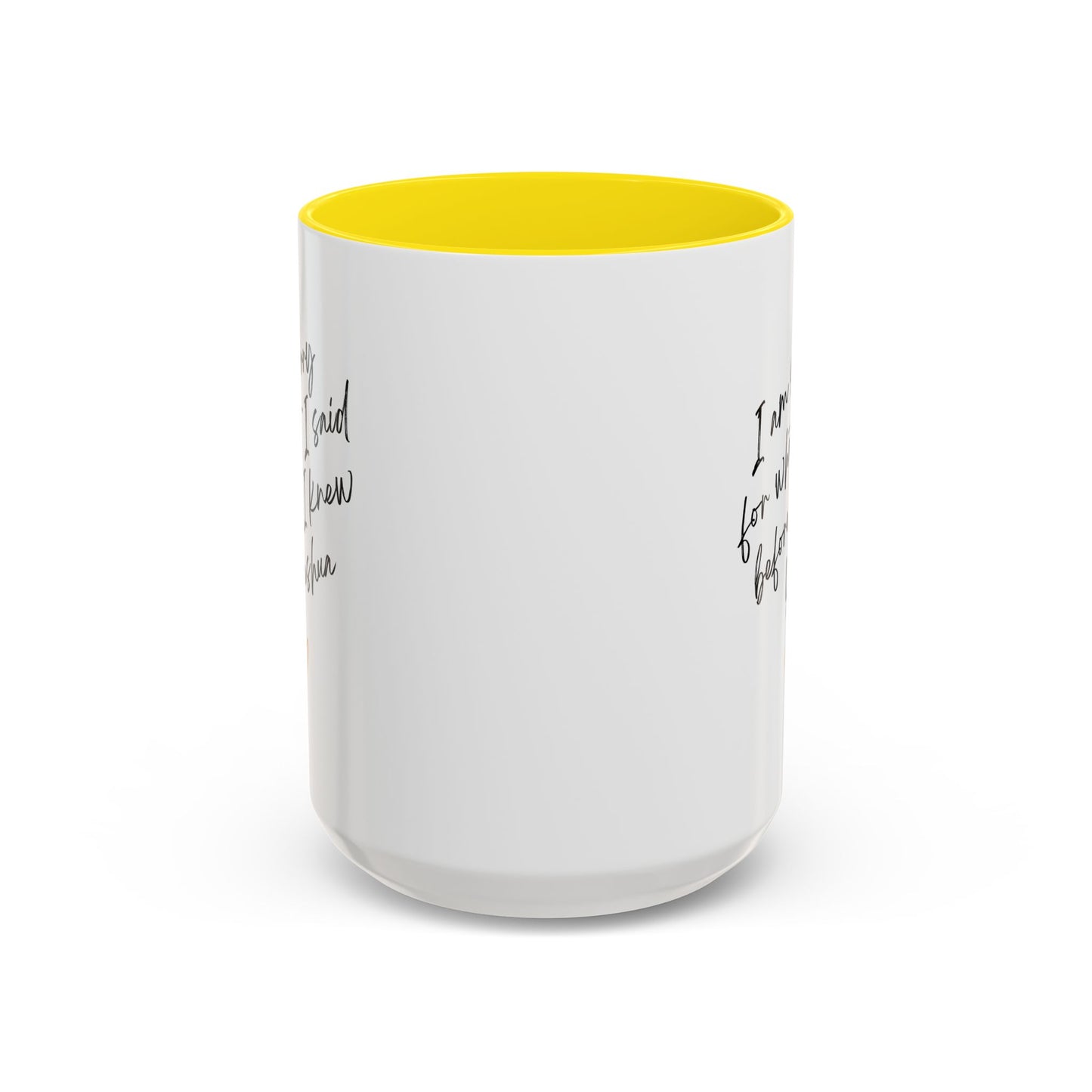 I'm Sorry (Yeshua) Accent Coffee Mug (11, 15oz)