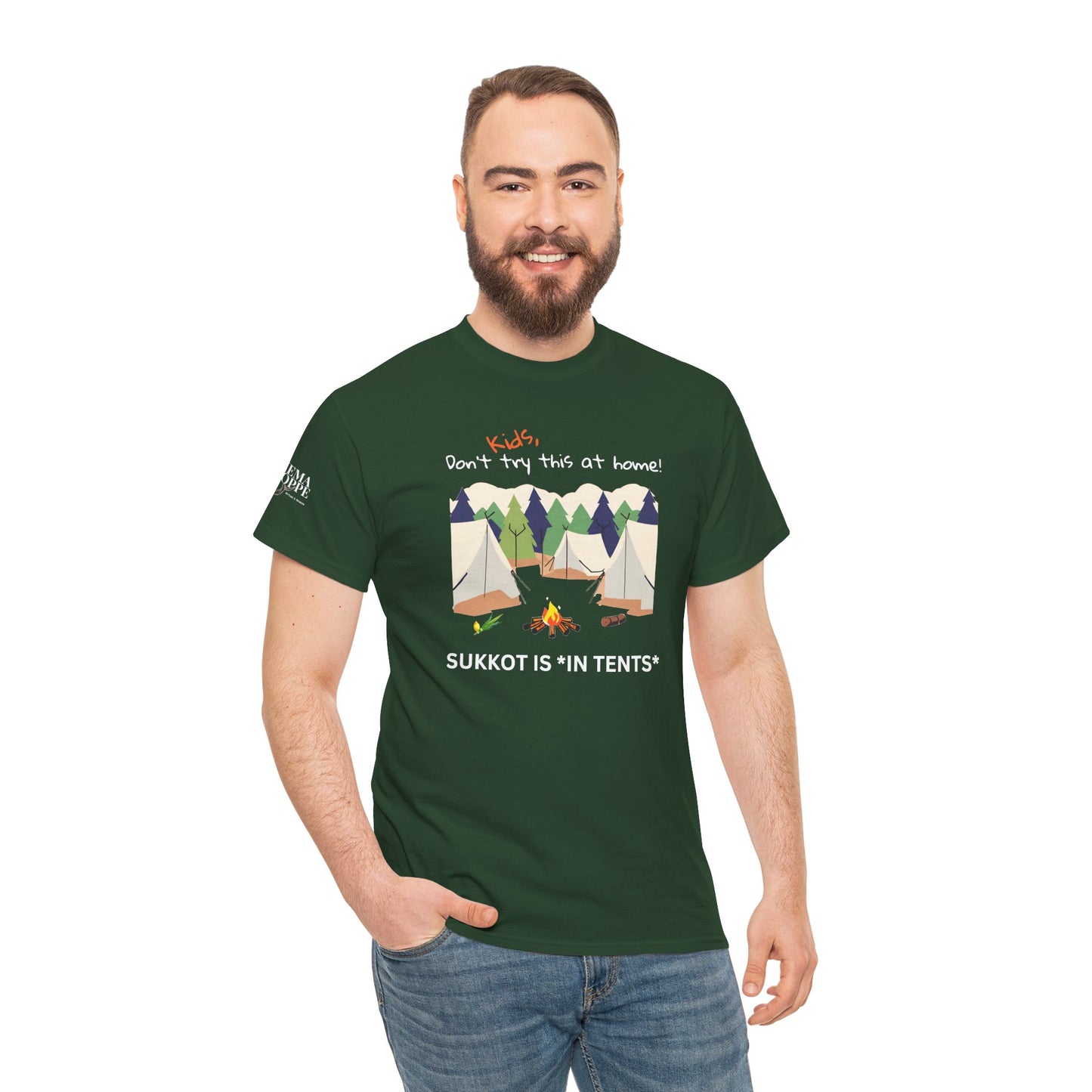 Kids, Don't Try This At Home Sukkot Shirt (dark colors)