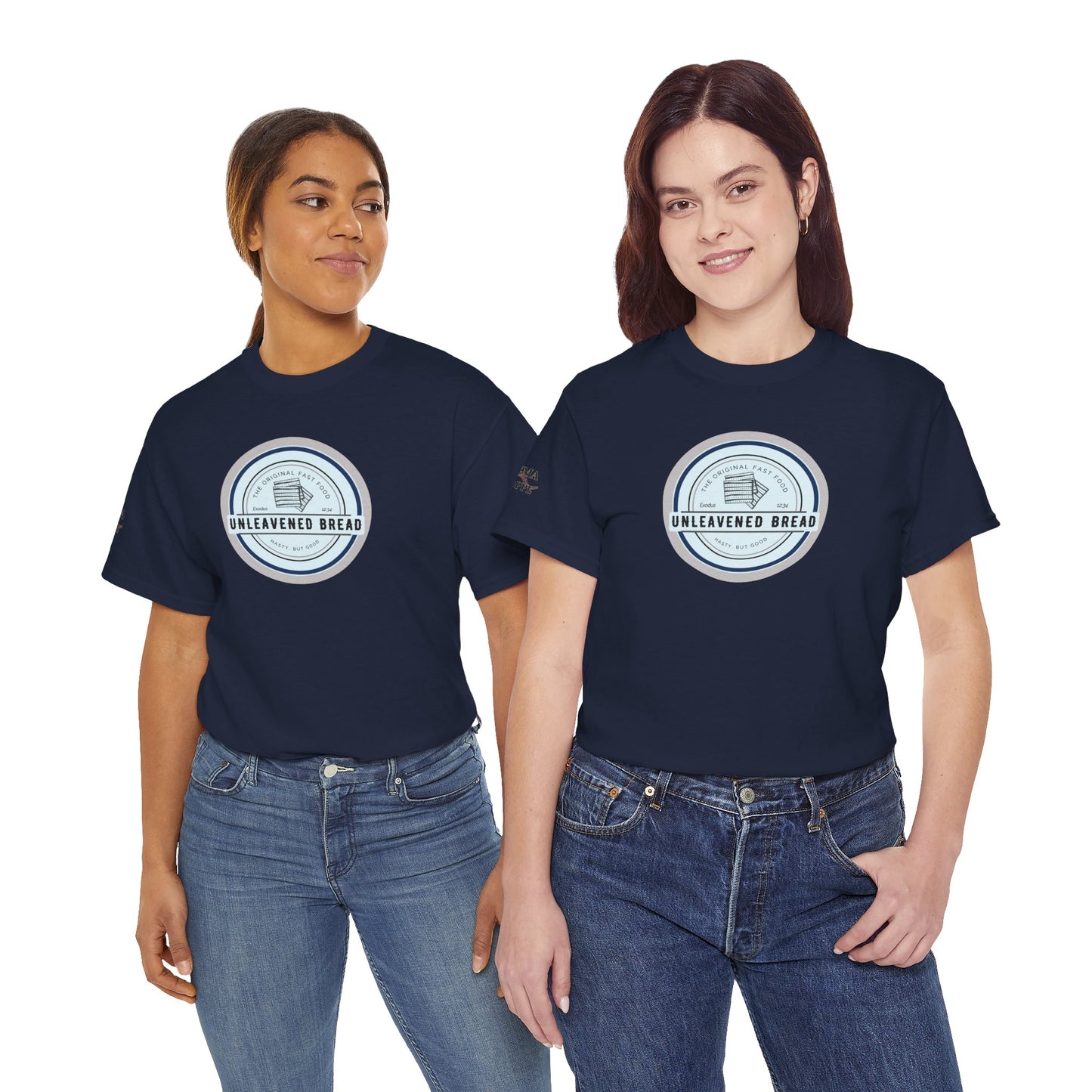 Unleavened Bread Matzo T-Shirt — "Hasty but Good" Passover Biblical Humor Tee