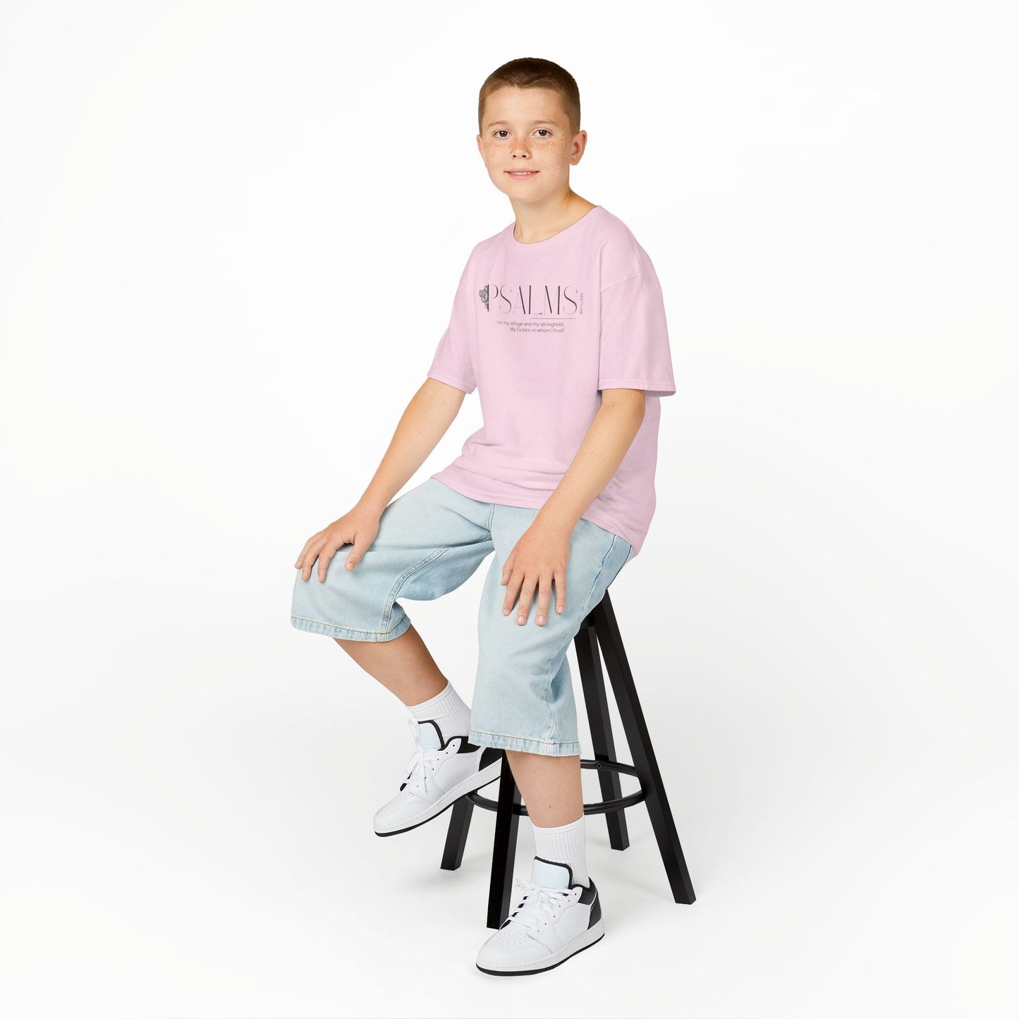 Psalm 91 Kids Tee — Cute Faith-Based Children's T-Shirt