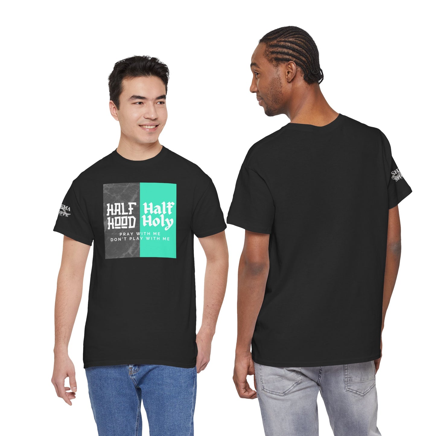 Half Hood/Half Holy Unisex Heavy Cotton Tee