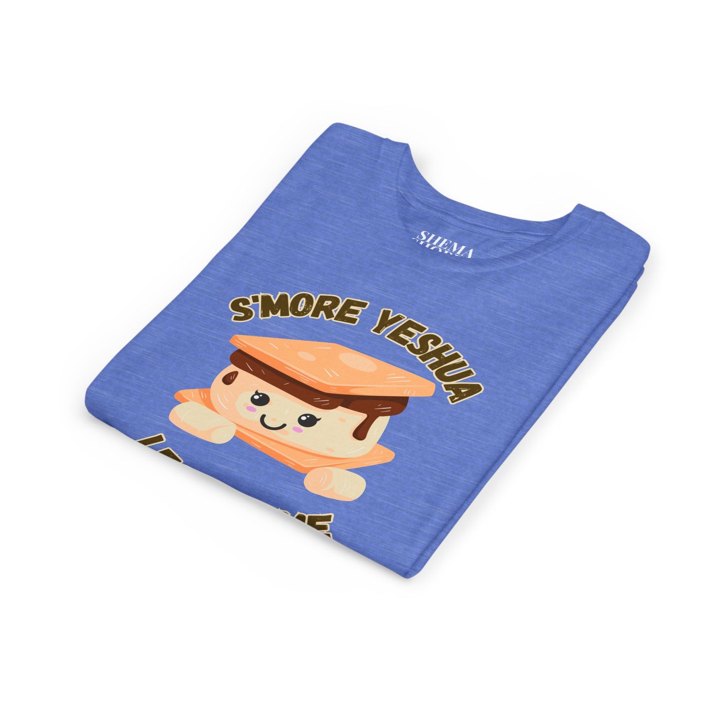 Youth T-Shirt - More Yeshua, Less of Me Shirt Cute S'mores for Sukkot