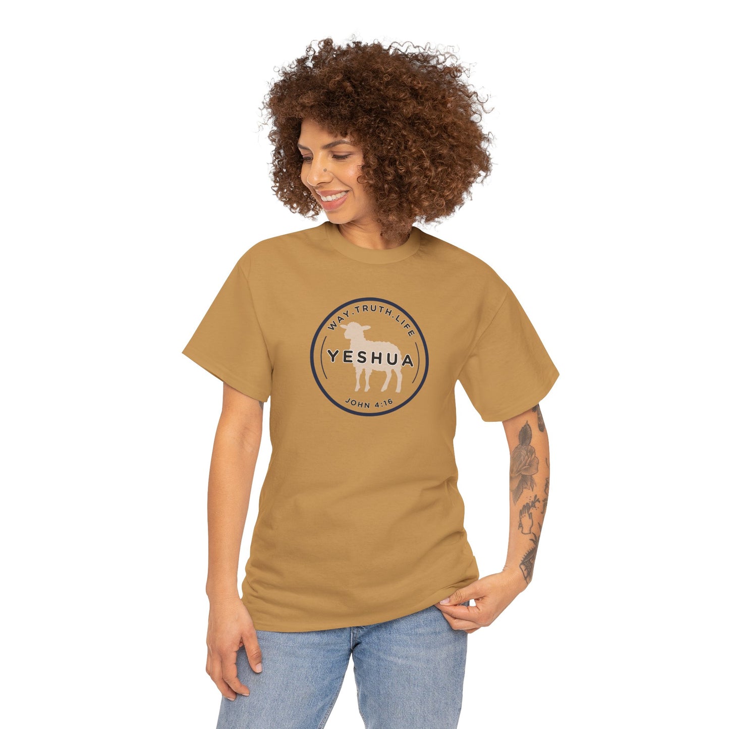 Yeshua 'Way, Truth, Life' Heavy Cotton Graphic Tee