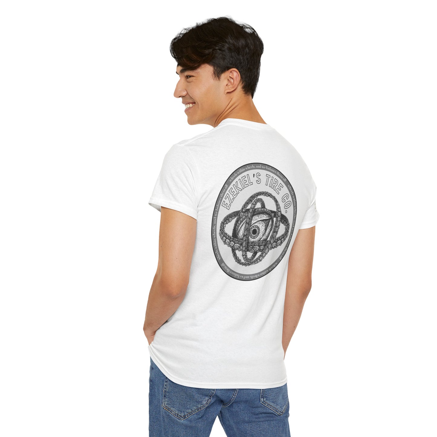 Ezekiel's Tire Company Shirt - Funny Biblical Unisex Cotton Tee