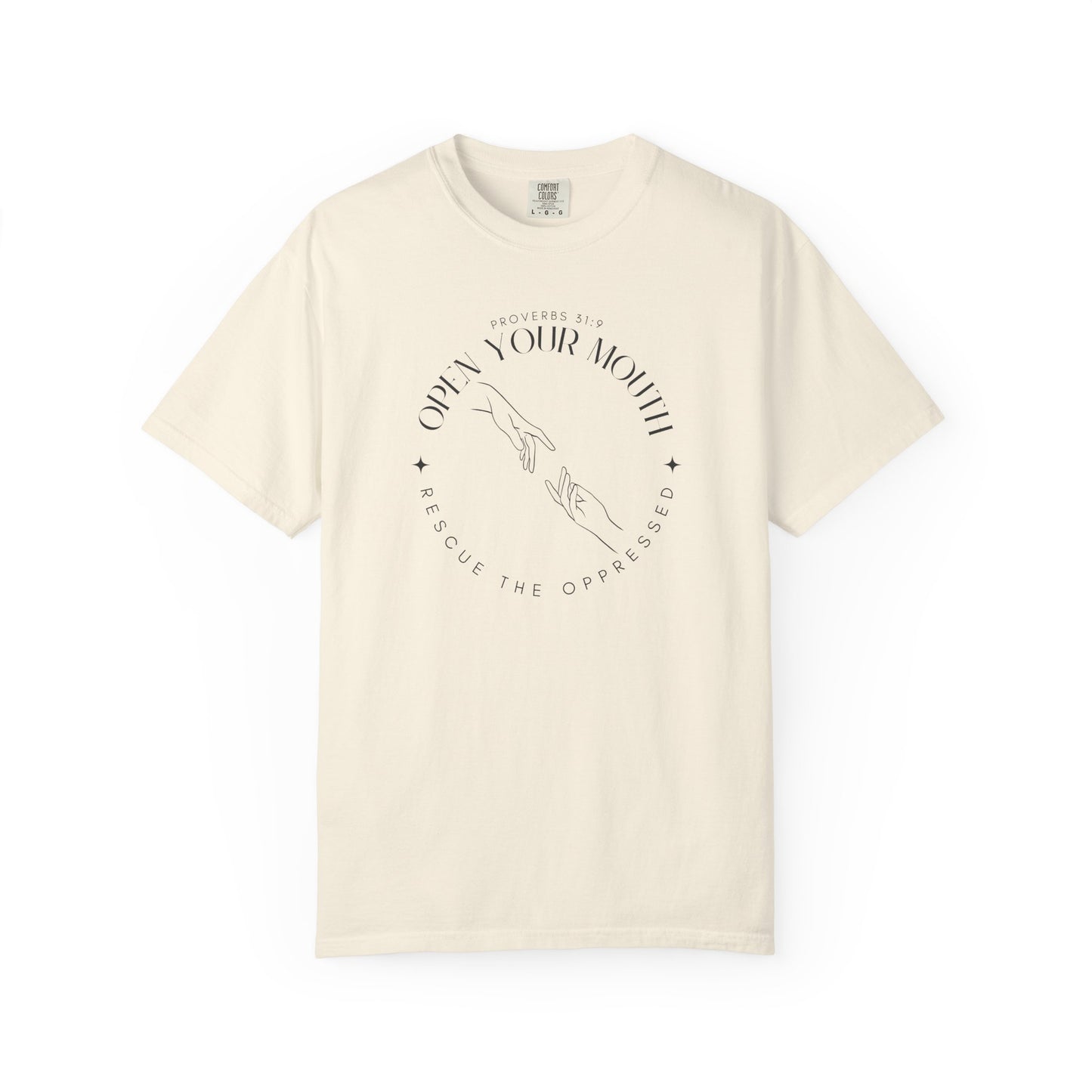 Proverbs 31:9 Unisex T-shirt - Speak Up Against Human Trafficking - 100% Cotton