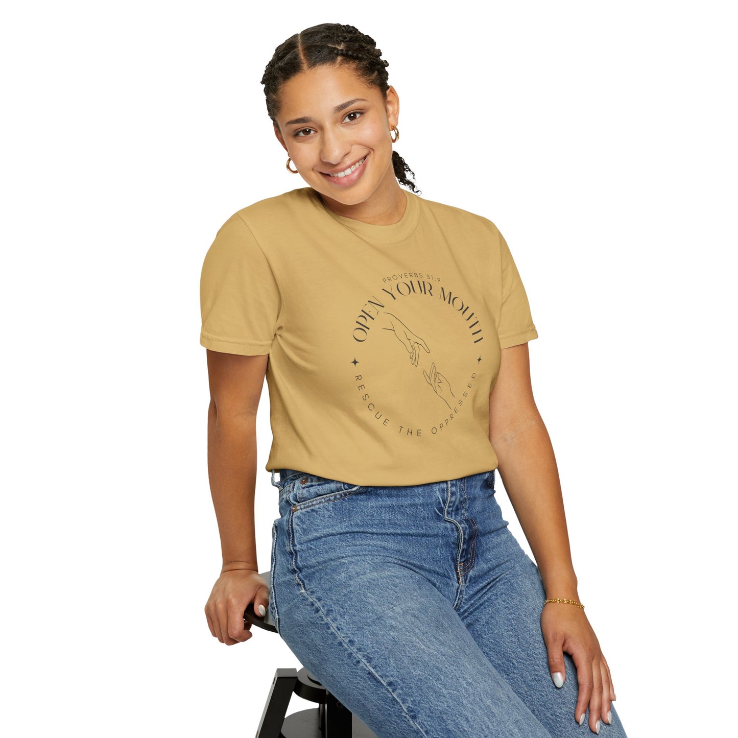 Proverbs 31:9 Unisex T-shirt - Speak Up Against Human Trafficking - 100% Cotton