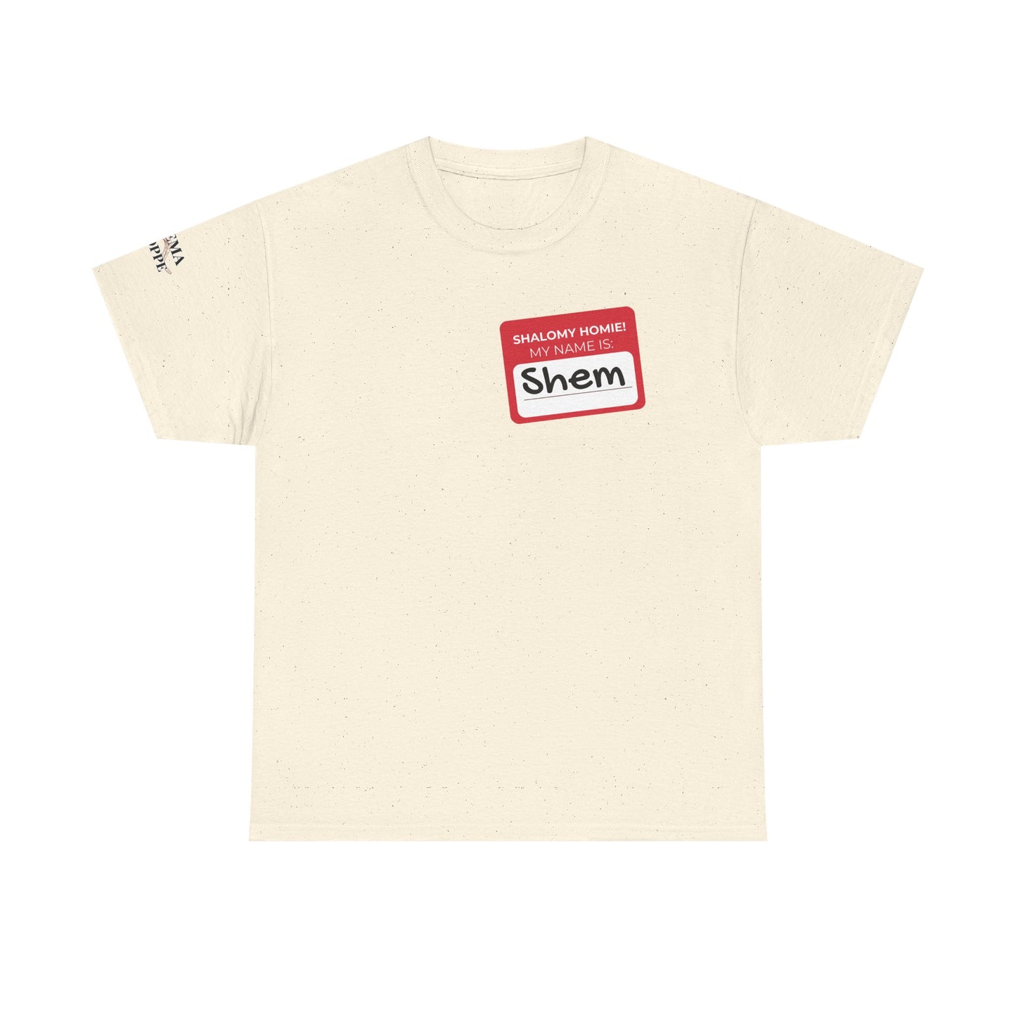 Personalizable Shalomy Homies! Name Tag Unisex Heavy Cotton Tee