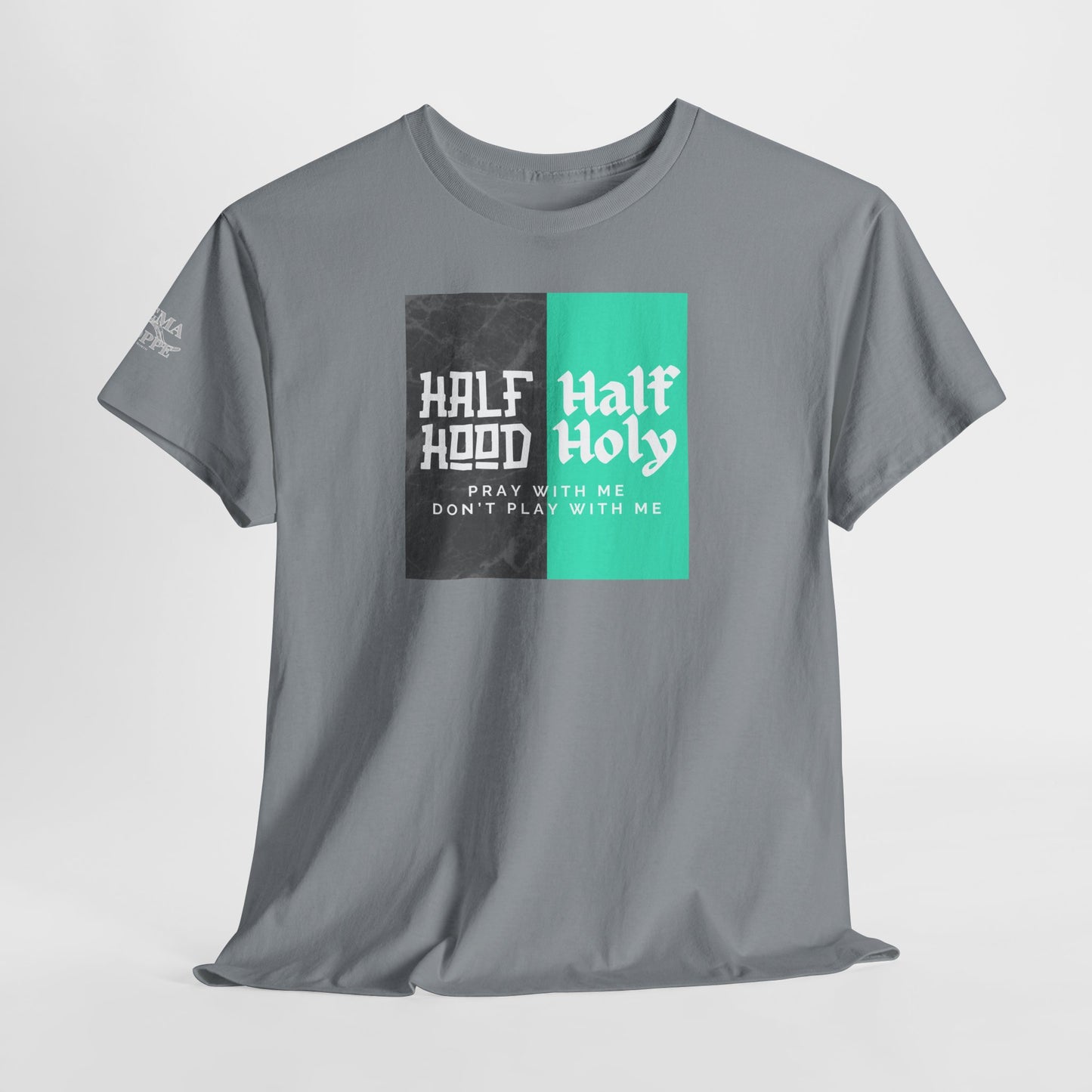 Half Hood/Half Holy Unisex Heavy Cotton Tee