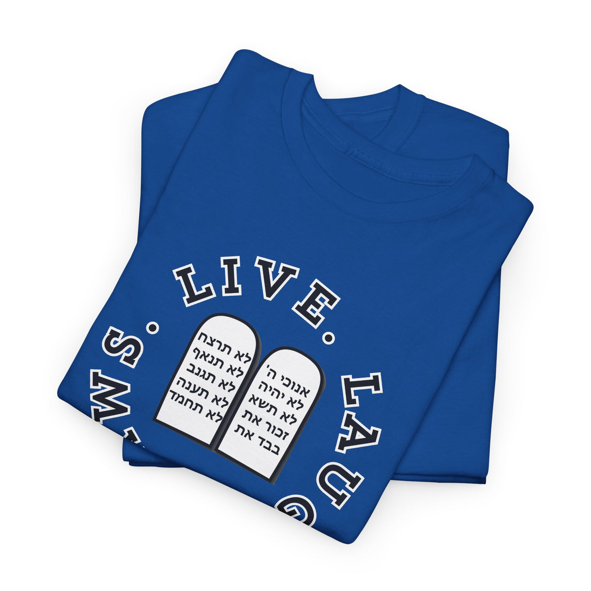 Live Laugh Laws T‑Shirt — Legal Humor Tee with Open Book Graphic