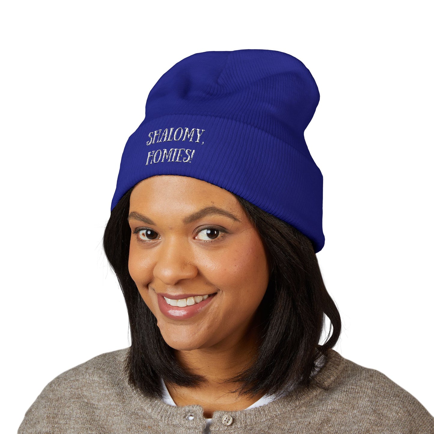 Shalomy, Homies! (Canadian Shipping) Embroidered Cuffed Beanie