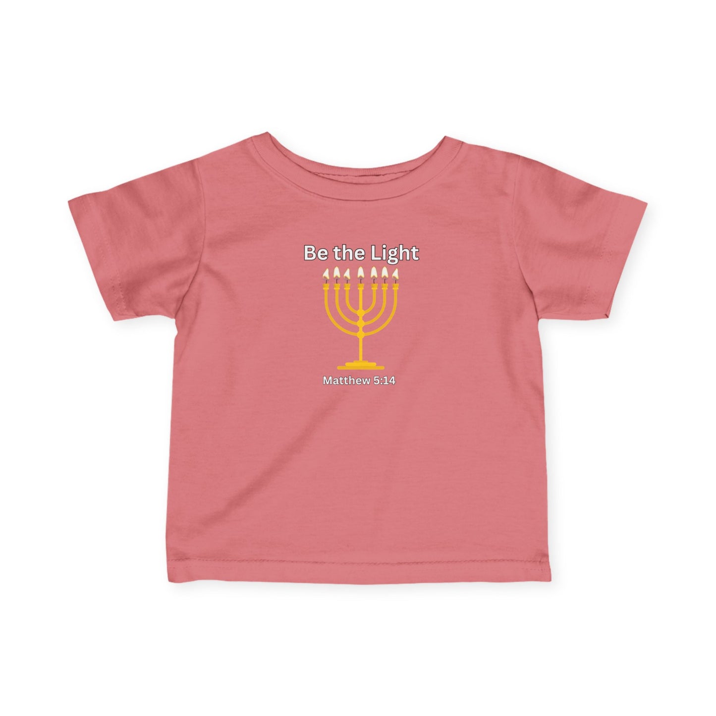 Be The Light Menorah Infant Fine Jersey Tee