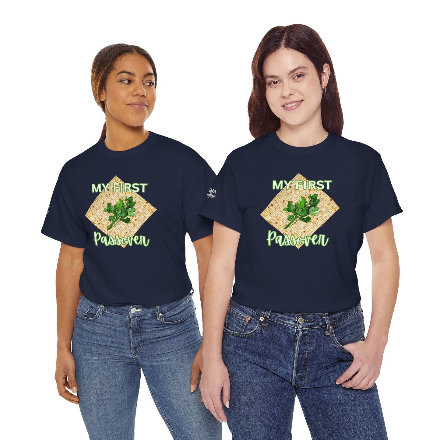 Adults My First Passover T‑Shirt — Seder Matzo & Parsley Pesach Tee