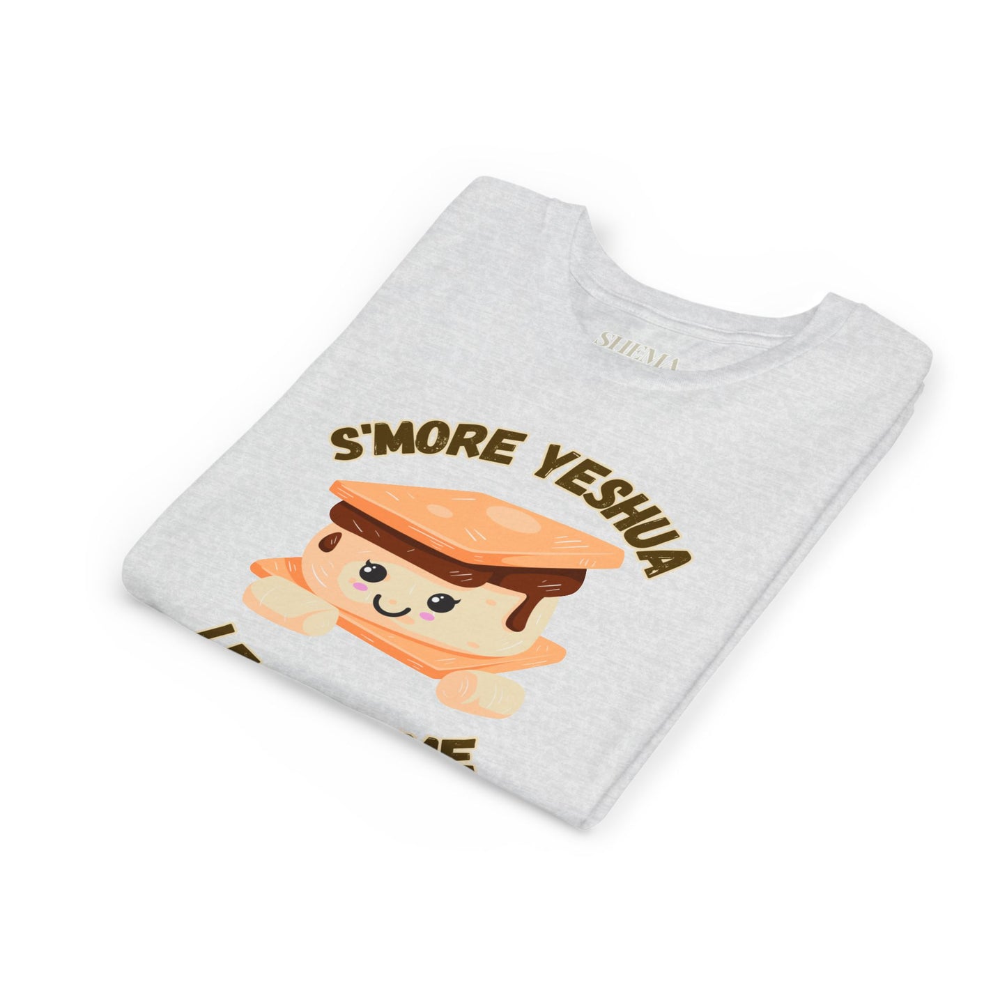 Youth T-Shirt - More Yeshua, Less of Me Shirt Cute S'mores for Sukkot