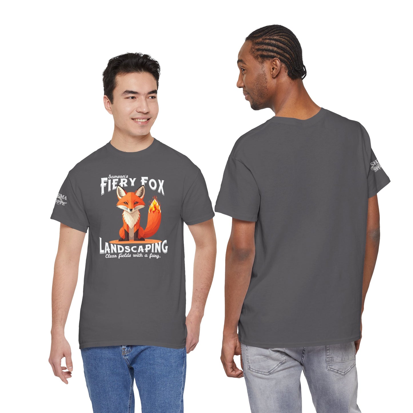 Fiery Fox Landscaping Unisex Heavy Cotton Tee - dark shades