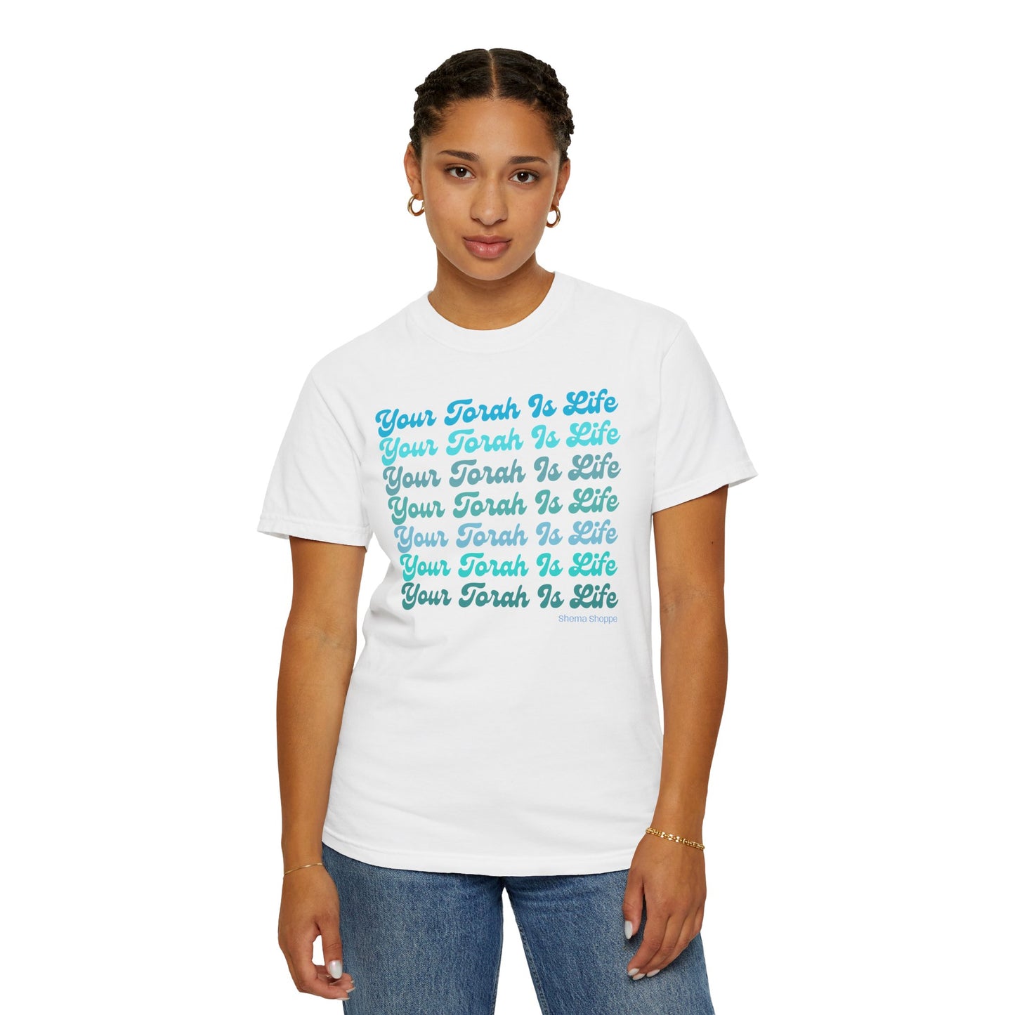 Your Torah Is Life Inspirational T-Shirt - Spiritual Gift, Faith-Based Apparel, Casual Wear, Bible Quote Shirt, Feast and Fellowship Tee