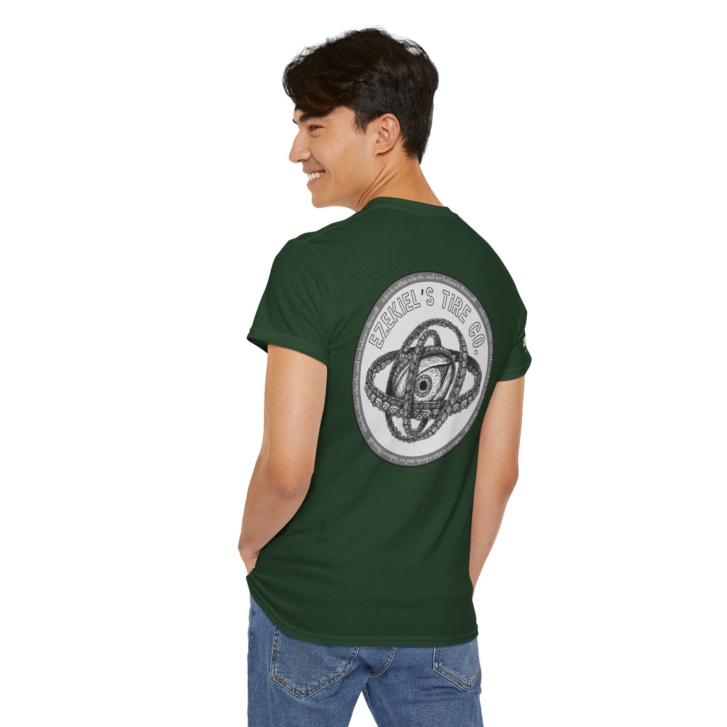 Ezekiel's Tire Company Shirt - Funny Biblical Unisex Cotton Tee