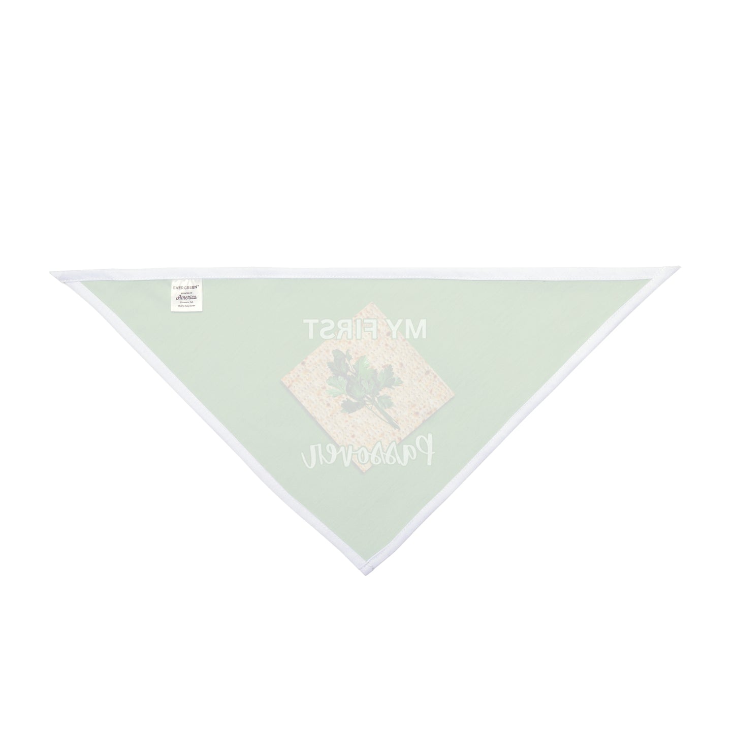 Pet Bandana — "My First Passover" Matzah Design, Pesach Unleavened Bread Dog & Cat Bandana