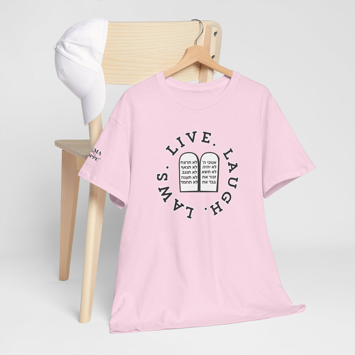 Live Laugh Laws T‑Shirt — Legal Humor Tee with Open Book Graphic