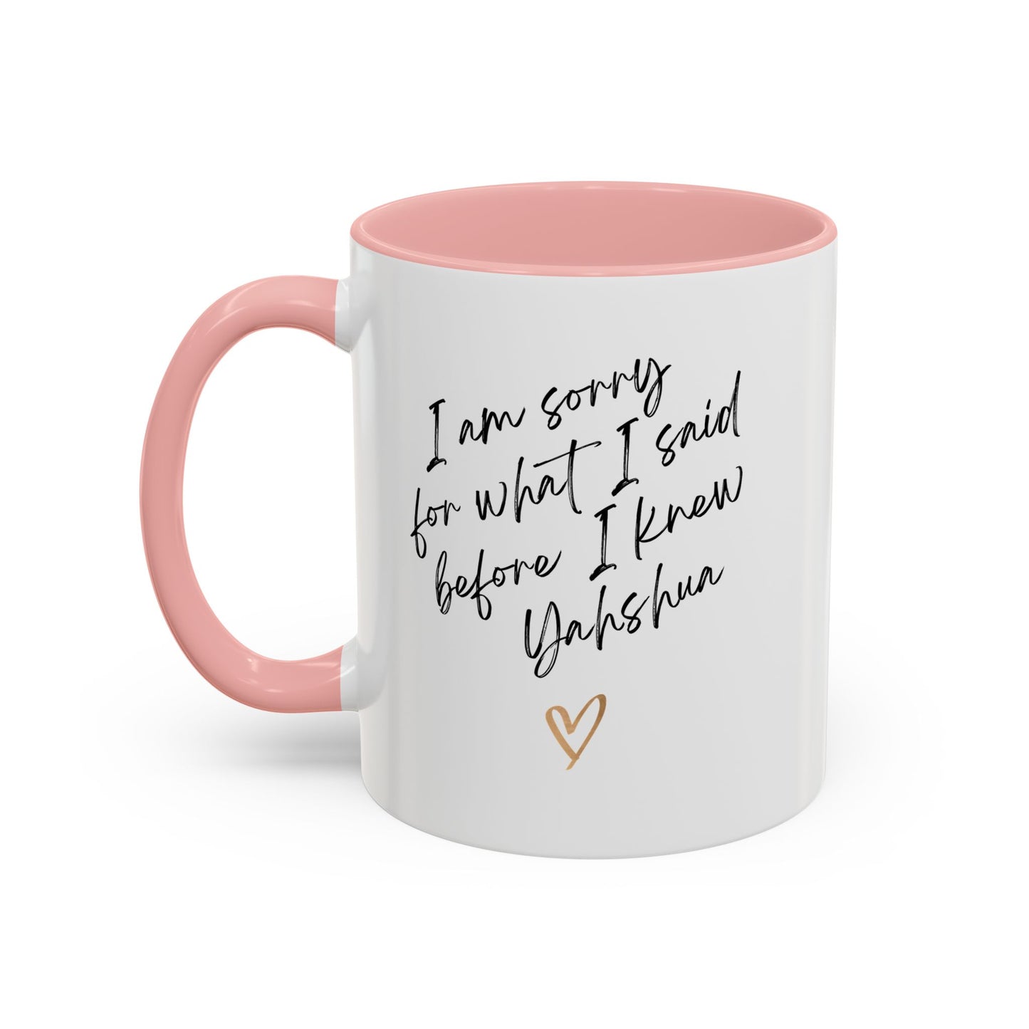 I'm Sorry (Yahshua) Accent Coffee Mug (11, 15oz)