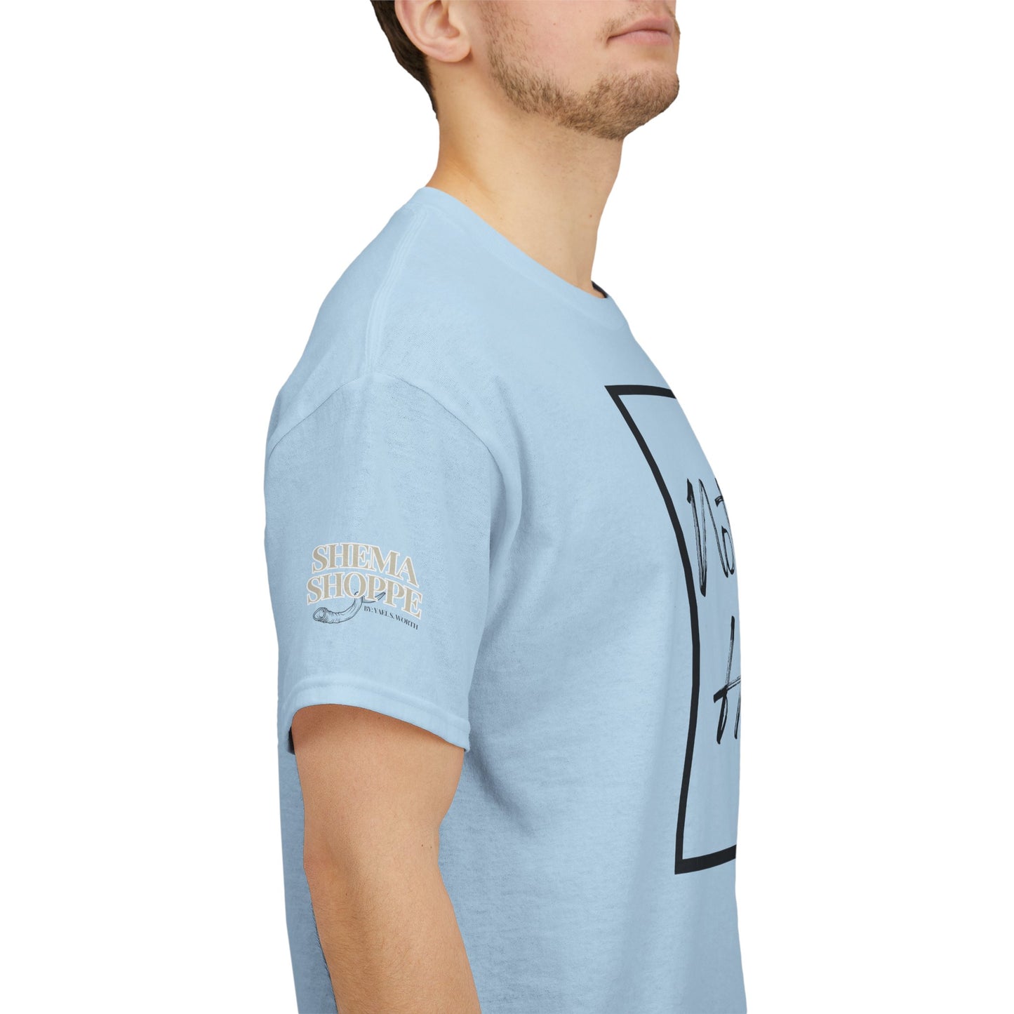 "Not Today Ha-satan" Cotton Tee Minimal Script Graphic Tee