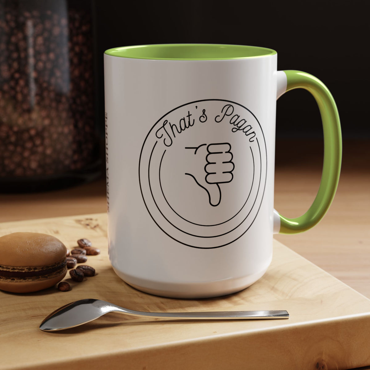 That's Pagan Thumbs Down Accent Coffee Mug