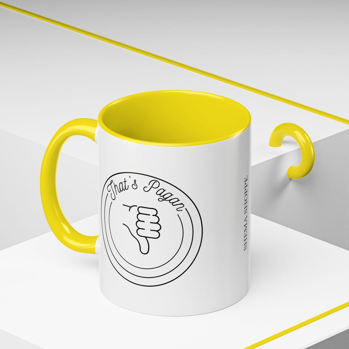That's Pagan Thumbs Down Accent Coffee Mug