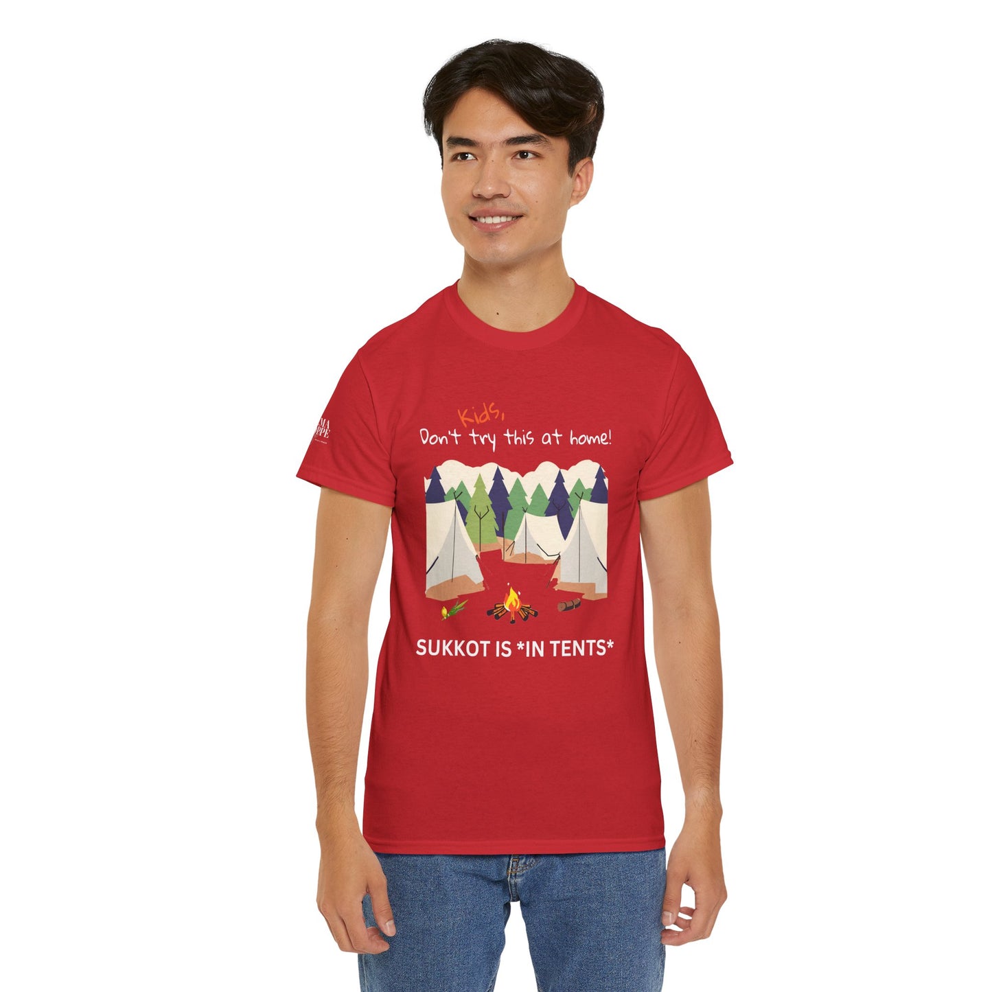 Kids, Don't Try This At Home Sukkot Shirt, dark colors
