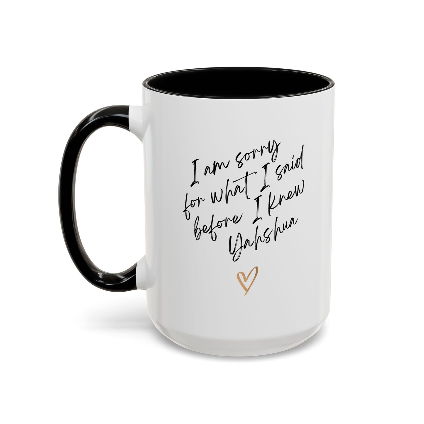 I'm Sorry (Yahshua) Accent Coffee Mug (11, 15oz)