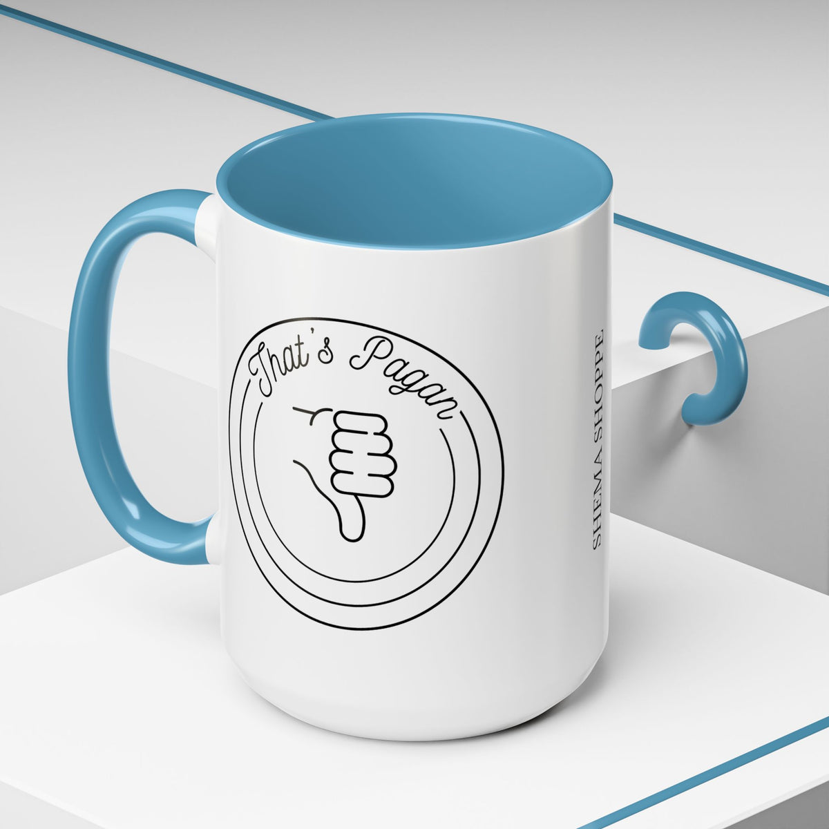That's Pagan Thumbs Down Accent Coffee Mug