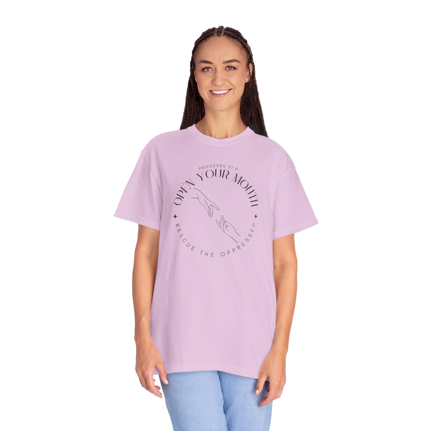 Proverbs 31:9 Unisex T-shirt - Speak Up Against Human Trafficking - 100% Cotton